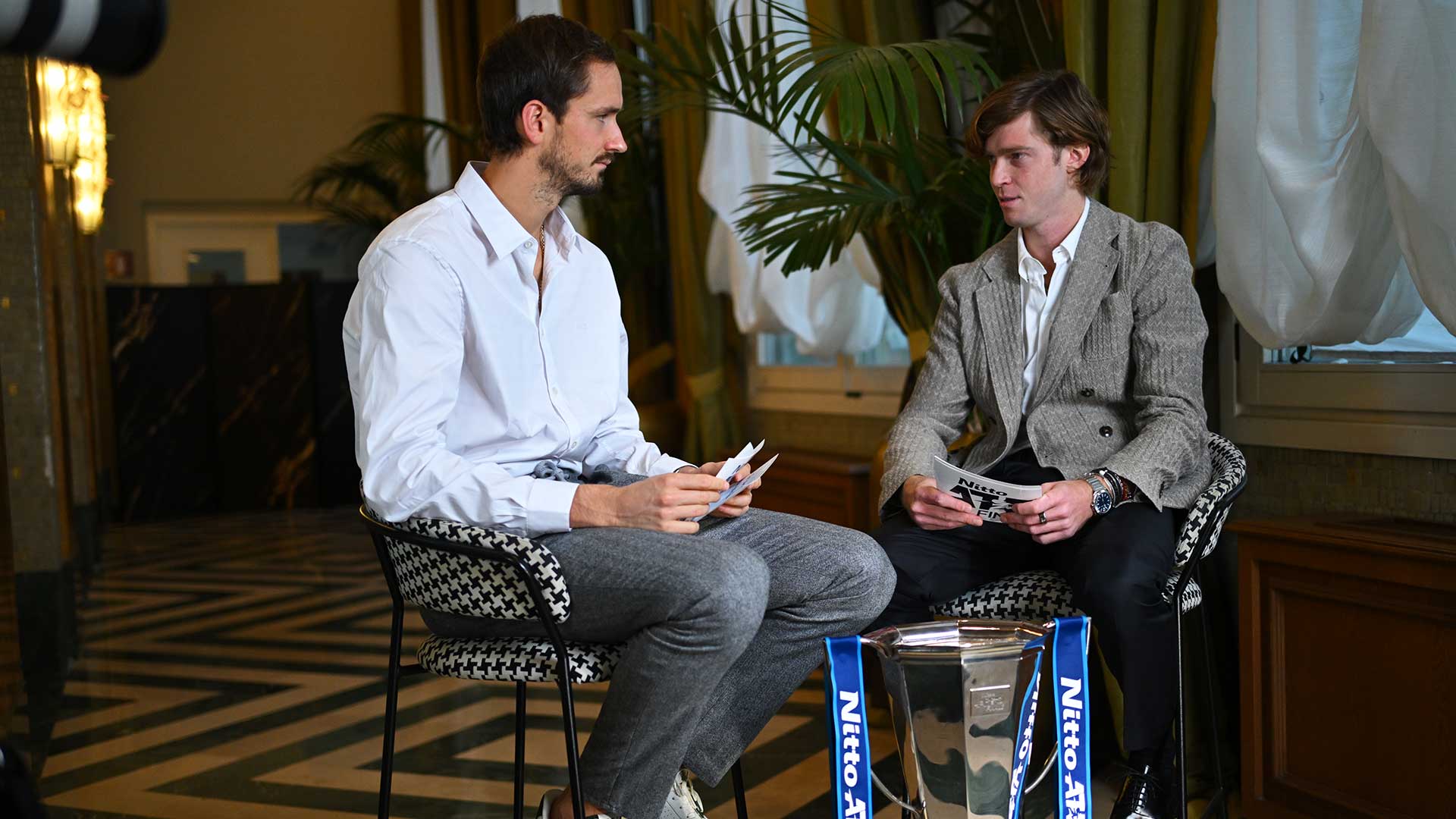 Daniil Medvedev y Andrey Rublev comparten buenos recuerdos.