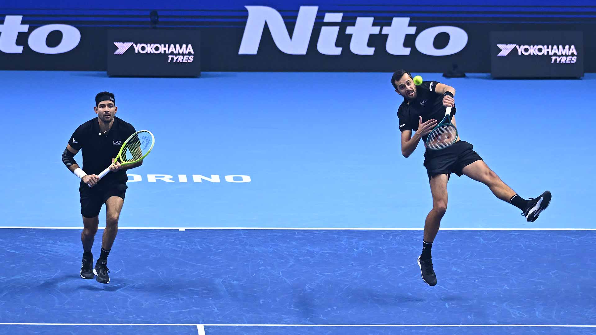 Marcelo Arevalo and Mate Pavic defeat Harri Heliovaara and Henry Patten to reach the championship match of the Nitto ATP Finals.