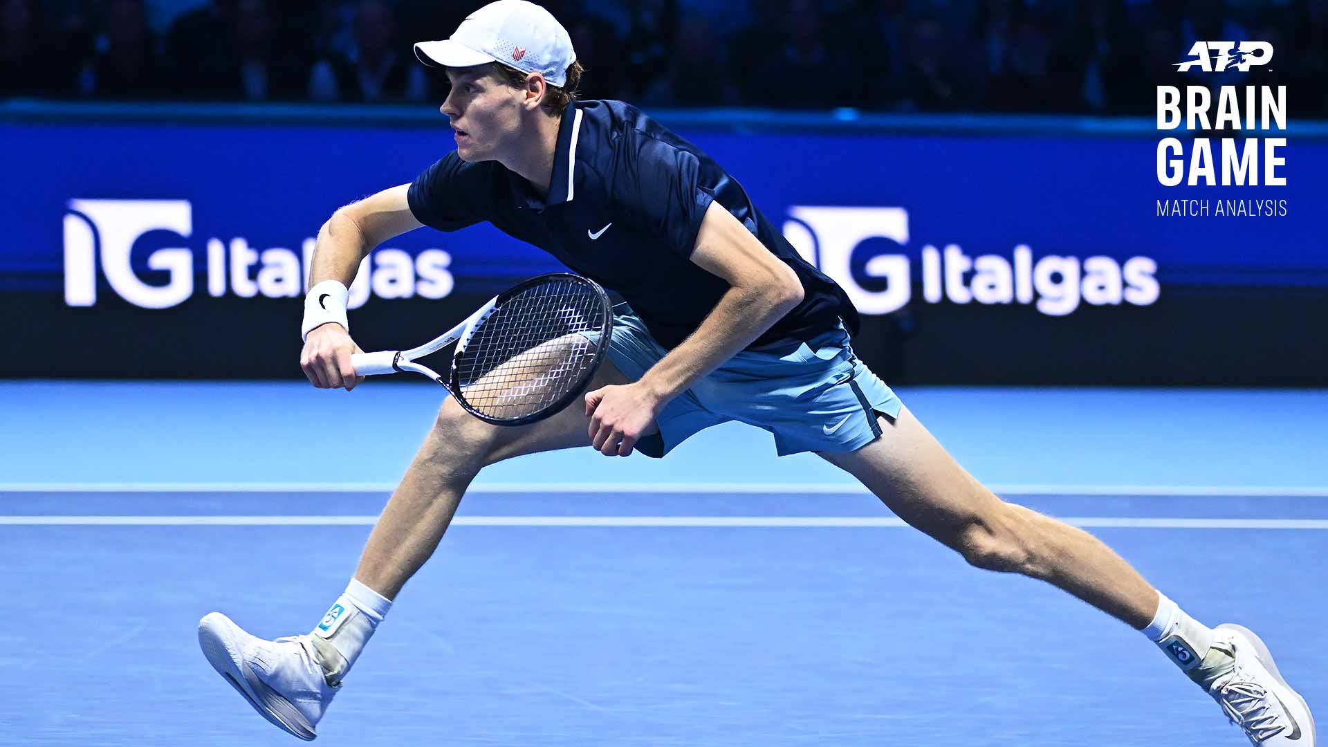 Jannik Sinner enjoyed a clear edge in shorter rallies with Taylor Fritz.