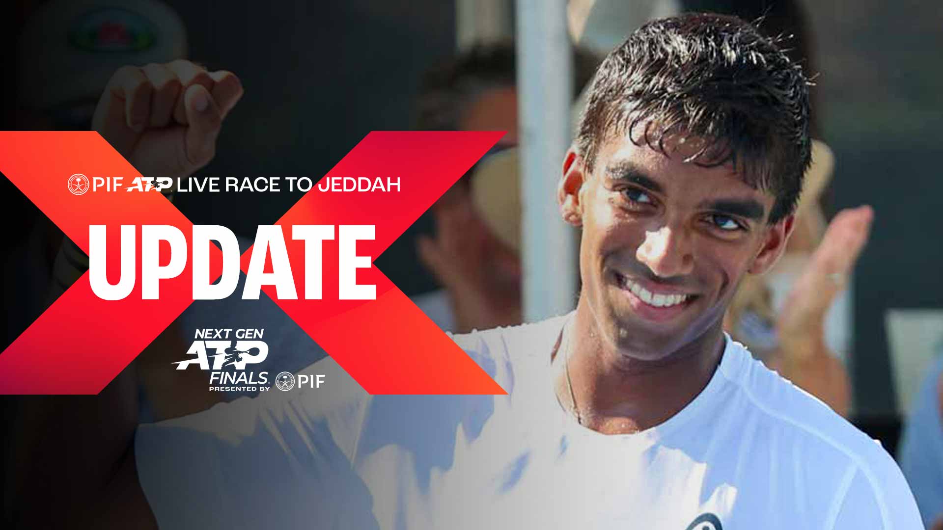 Nishesh Basavareddy is into eighth in the PIF ATP Live Race To Jeddah. 