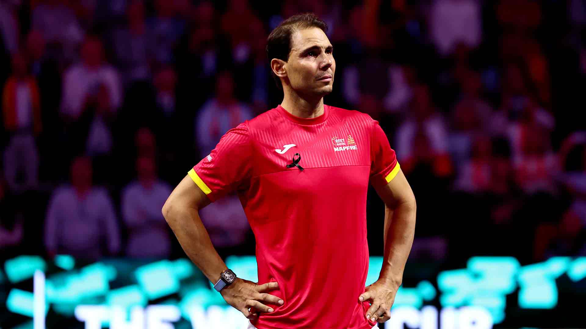 Rafael Nadal recibió un homenaje este martes en su último día como tenista profesional.