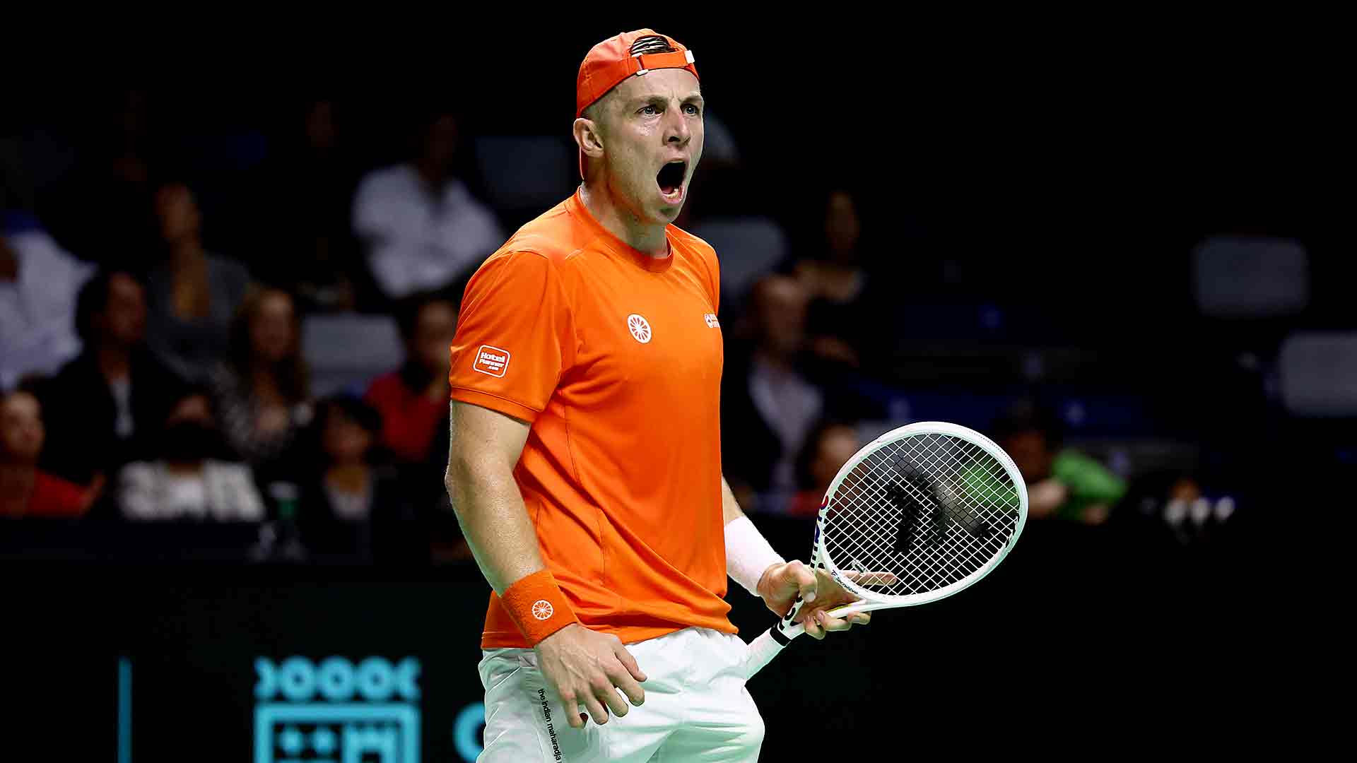 Tallon Griekspoor celebra un punto ante Struff.
