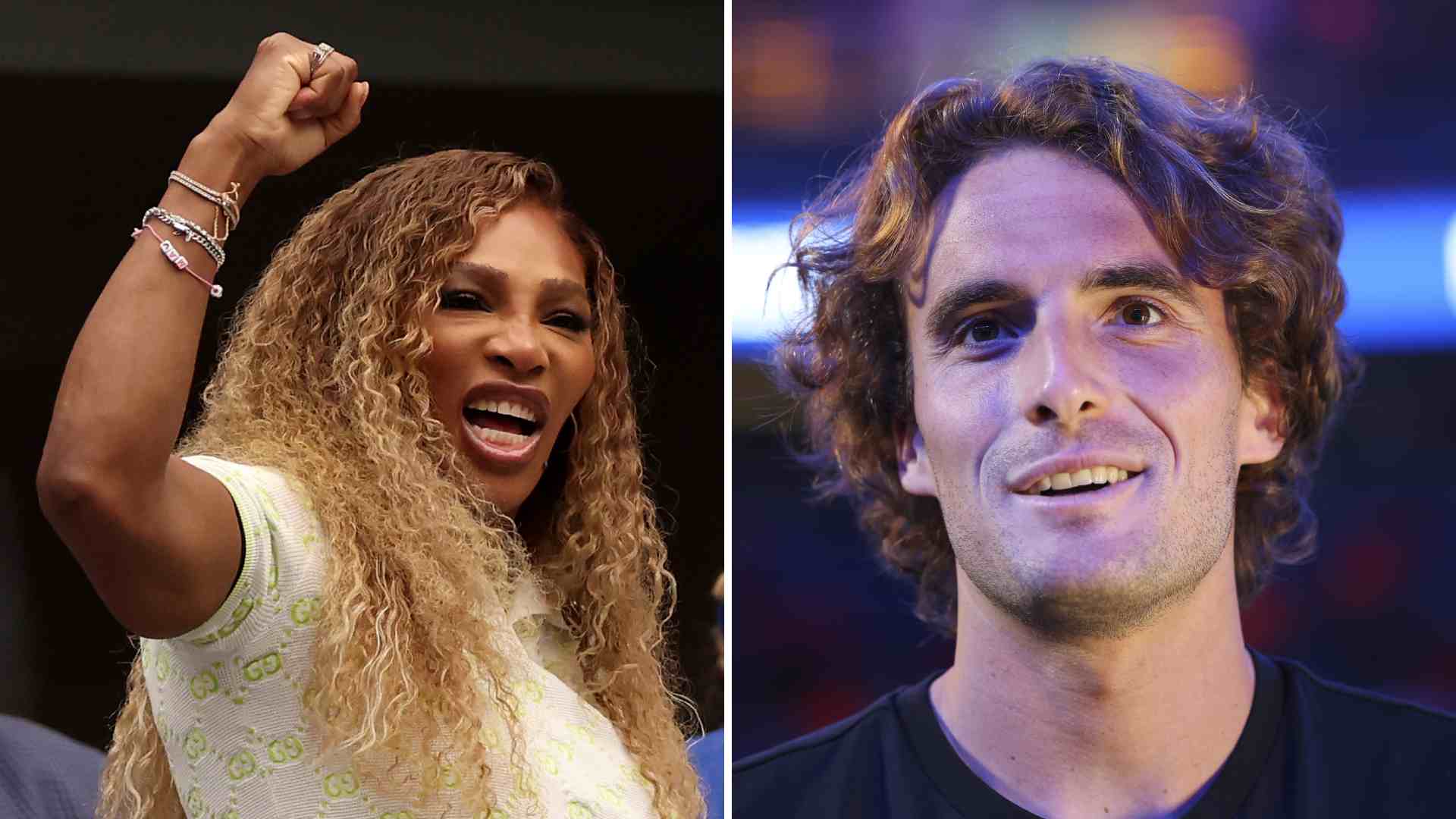 Serena Williams and Stefanos Tsitsipas went live together on Instagram on Monday.