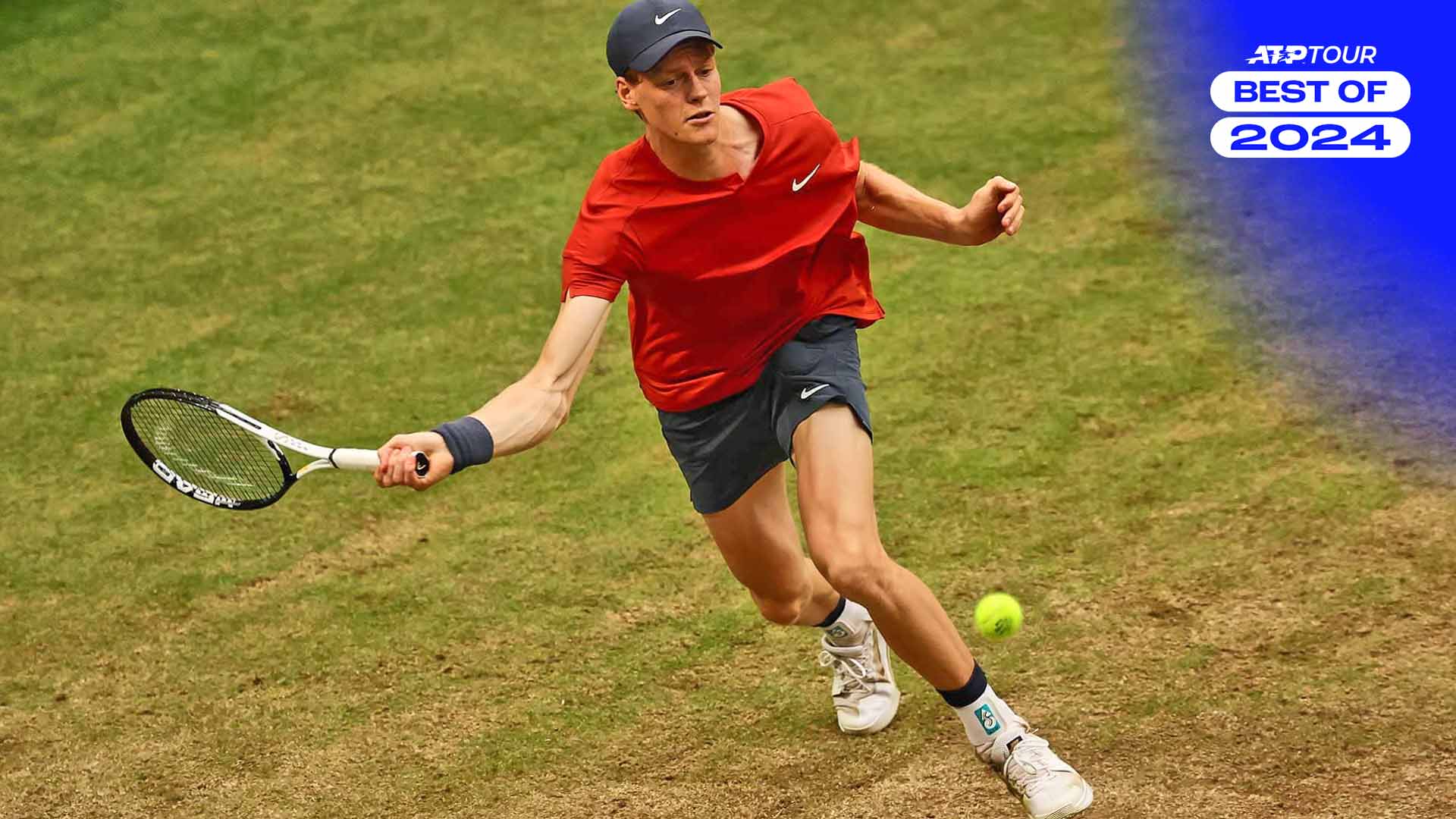 Jannik Sinner in action at June's Terra Wortmann Open in Halle.