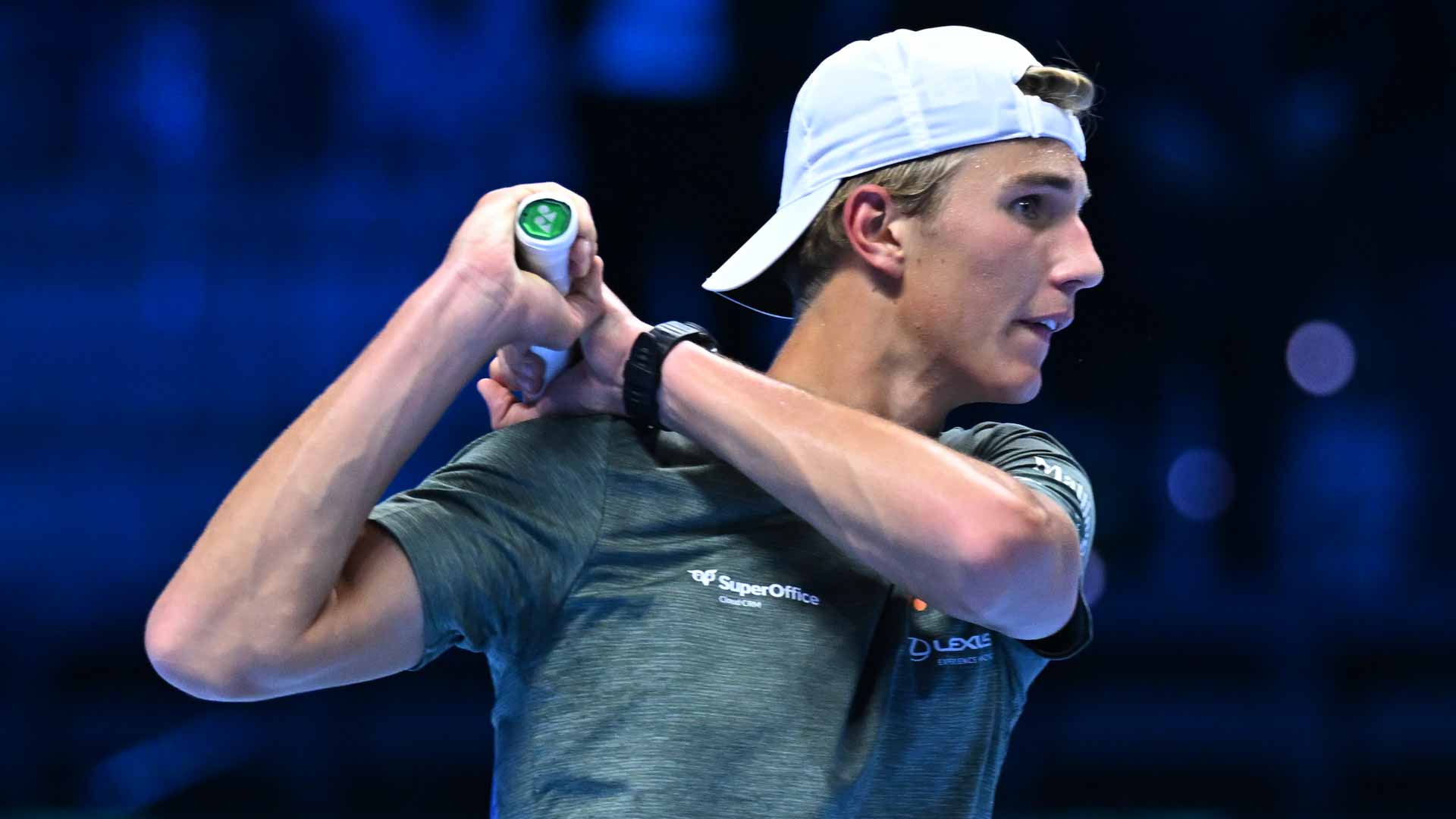 Nicolai Budkov Kjaer was a hitting partner at the 2024 Nitto ATP Finals.