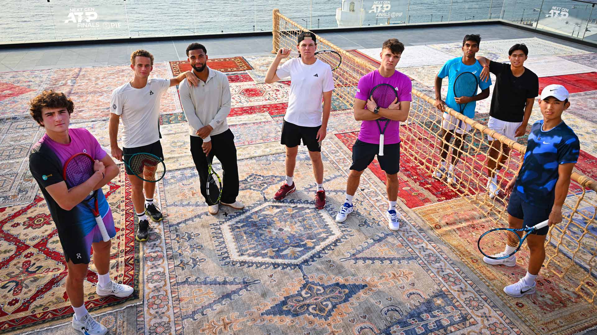 Joao Fonseca, Luca Van Assche, Arthur Fils, Alex Michelsen, Jakub Mensik, Nishesh Basavareddy, Learner Tien y Shang Juncheng.