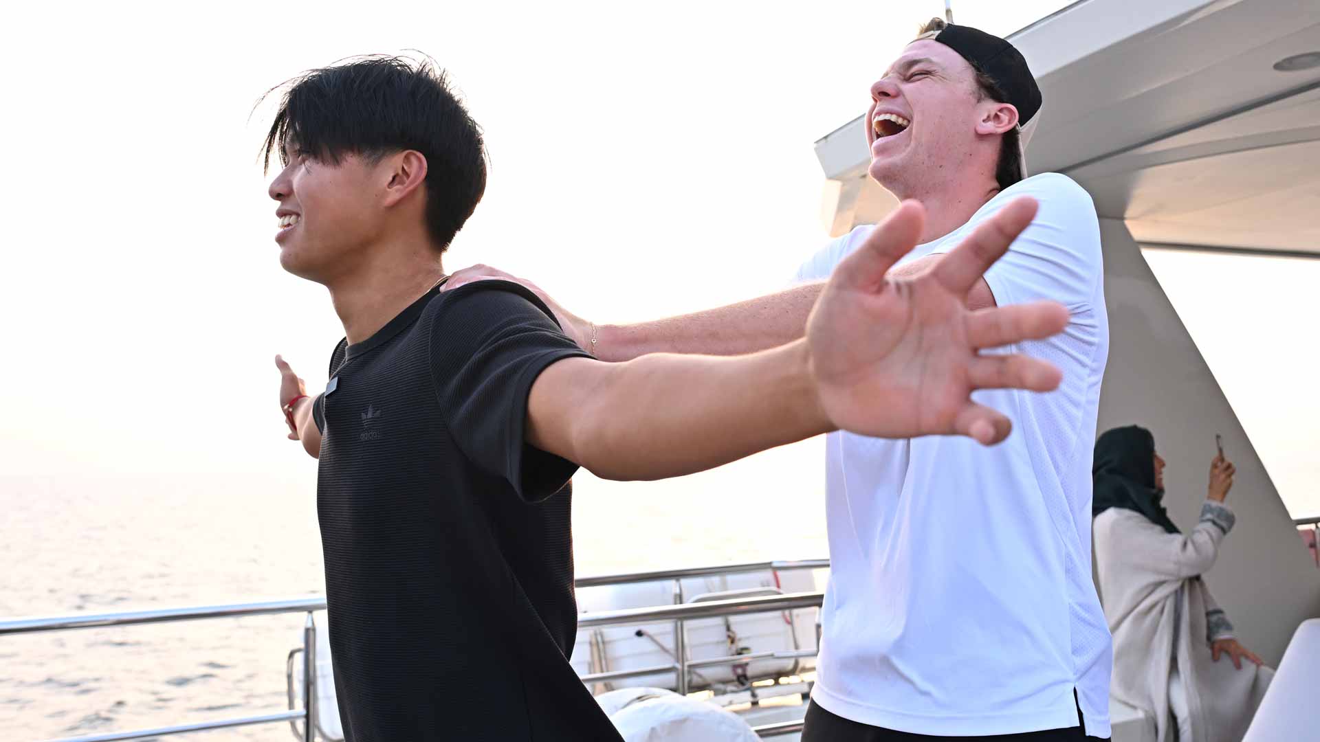 <a href='https://www.atptour.com/en/players/learner-tien/t0ha/overview'>Learner Tien</a> and <a href='https://www.atptour.com/en/players/alex-michelsen/m0qi/overview'>Alex Michelsen</a>.