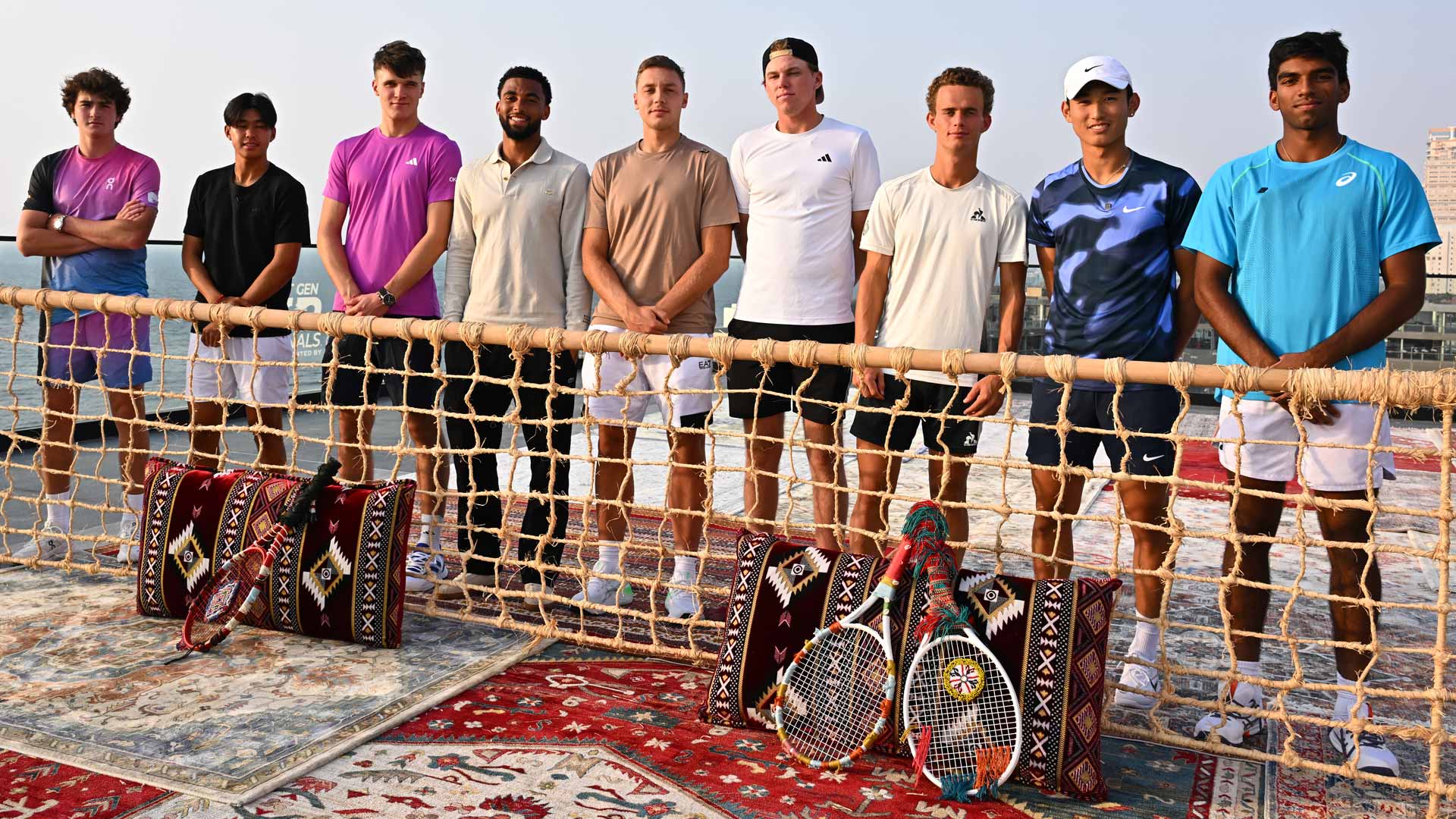 The eight players joined by last year's champion <a href='https://www.atptour.com/en/players/hamad-medjedovic/m0jf/overview'>Hamad Medjedovic</a>.