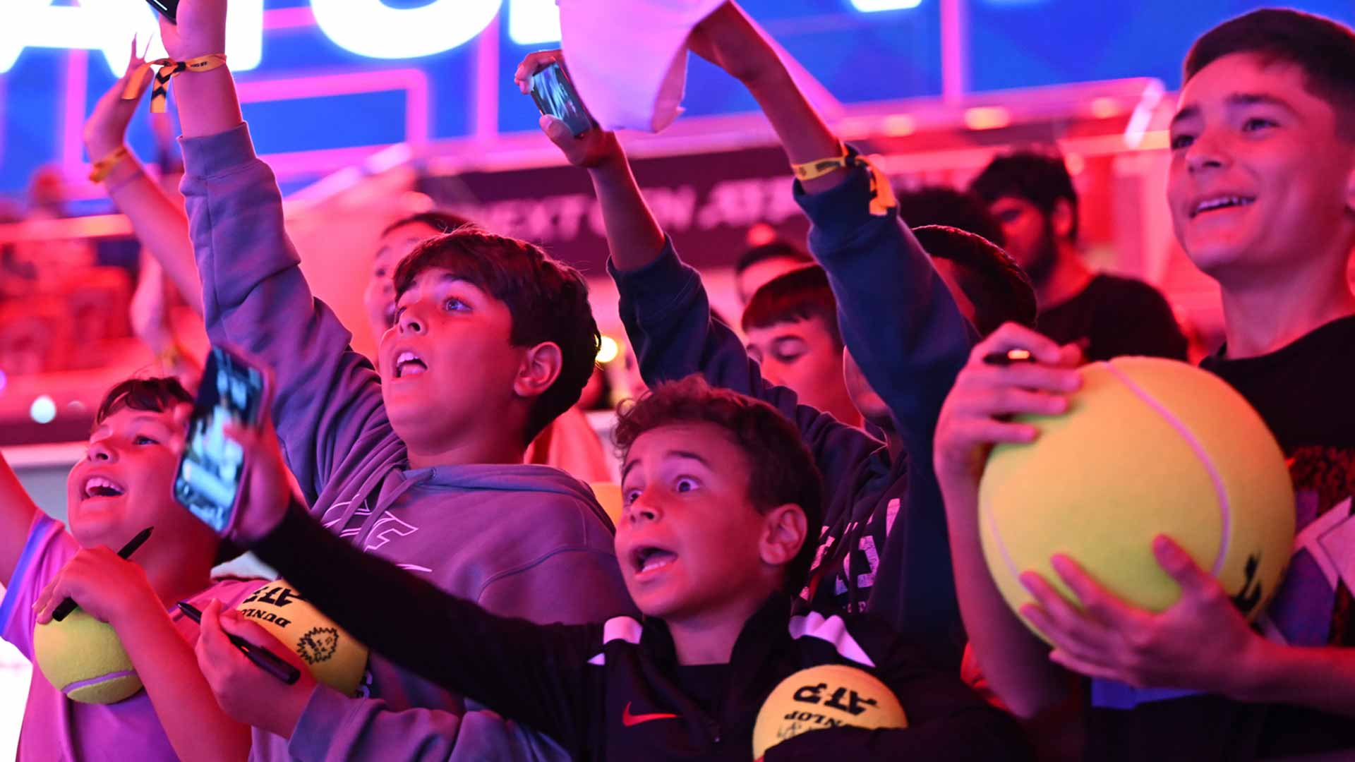 Young fans enjoy Day 1 of action in Jeddah.