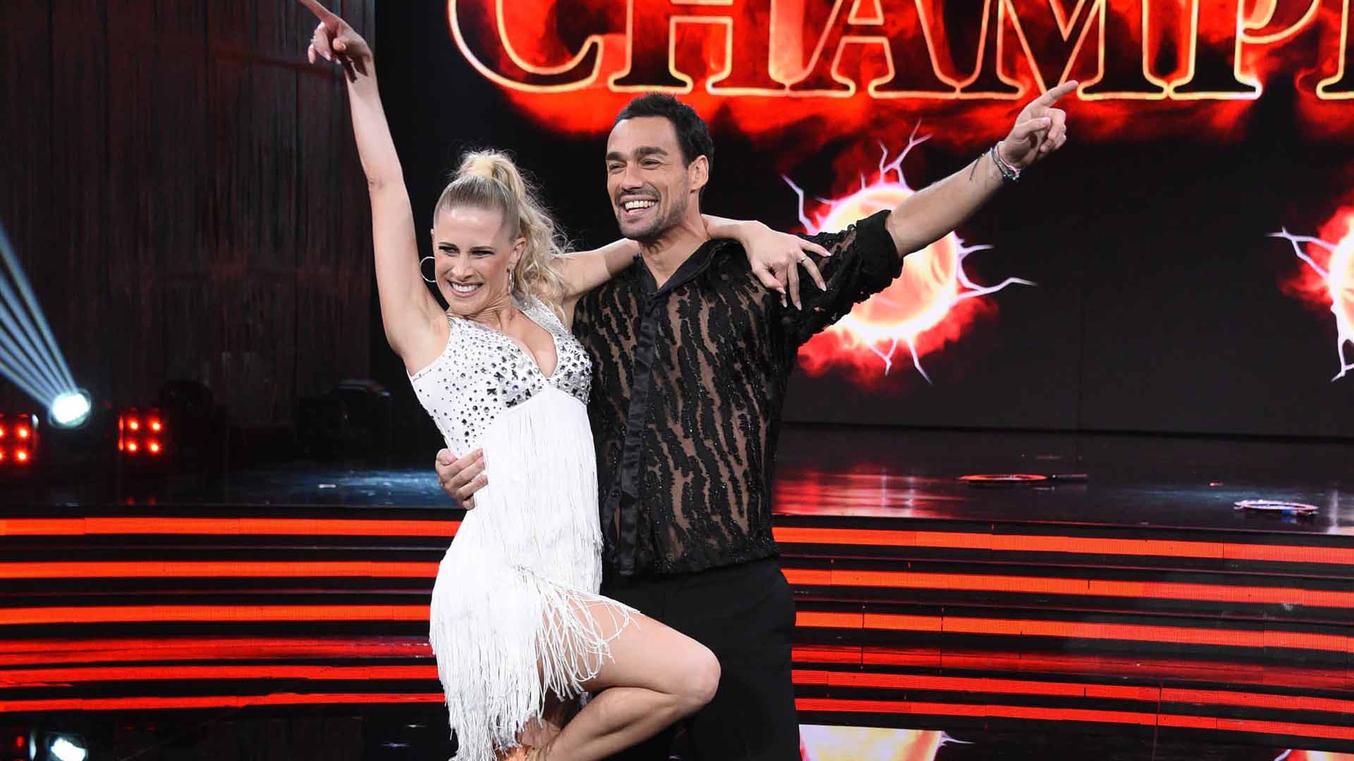 Giada Lini and Fabio Fognini were dance partners on Ballando con le Stelle.