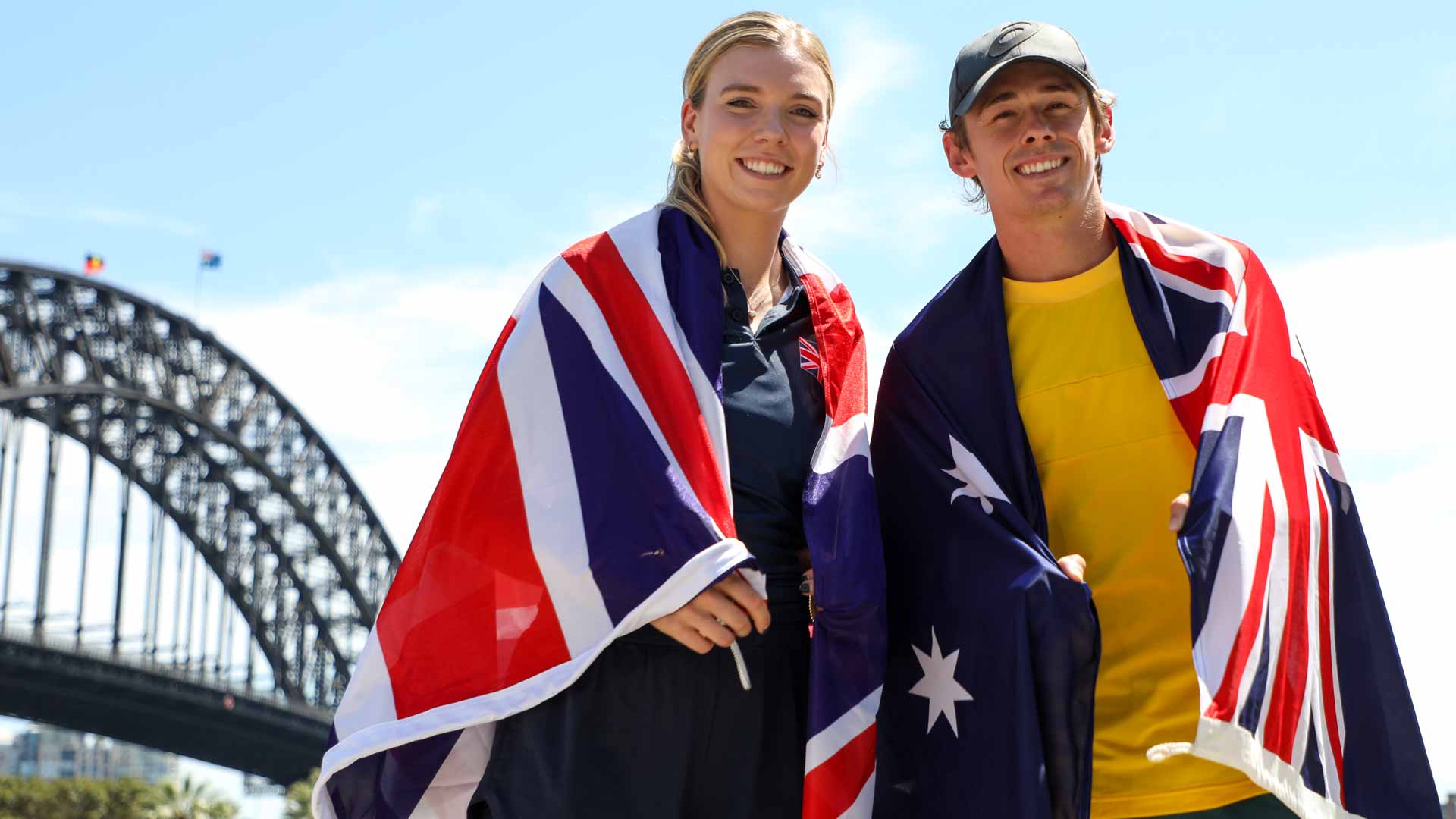 Katie Boulter and <a href='https://www.atptour.com/en/players/alex-de-minaur/dh58/overview'>Alex de Minaur</a>