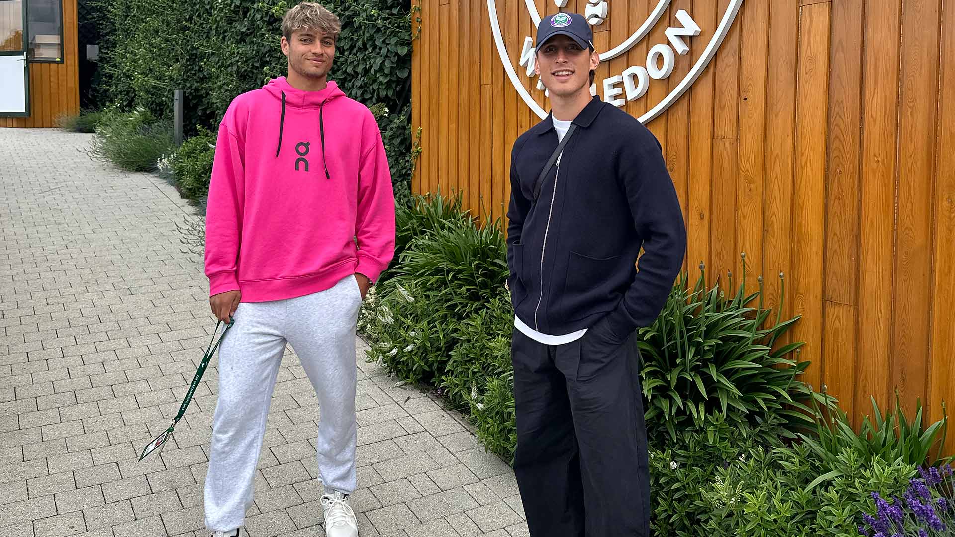 Flavio Cobolli had best friend Edoardo Bove visit him at Wimbledon this year.