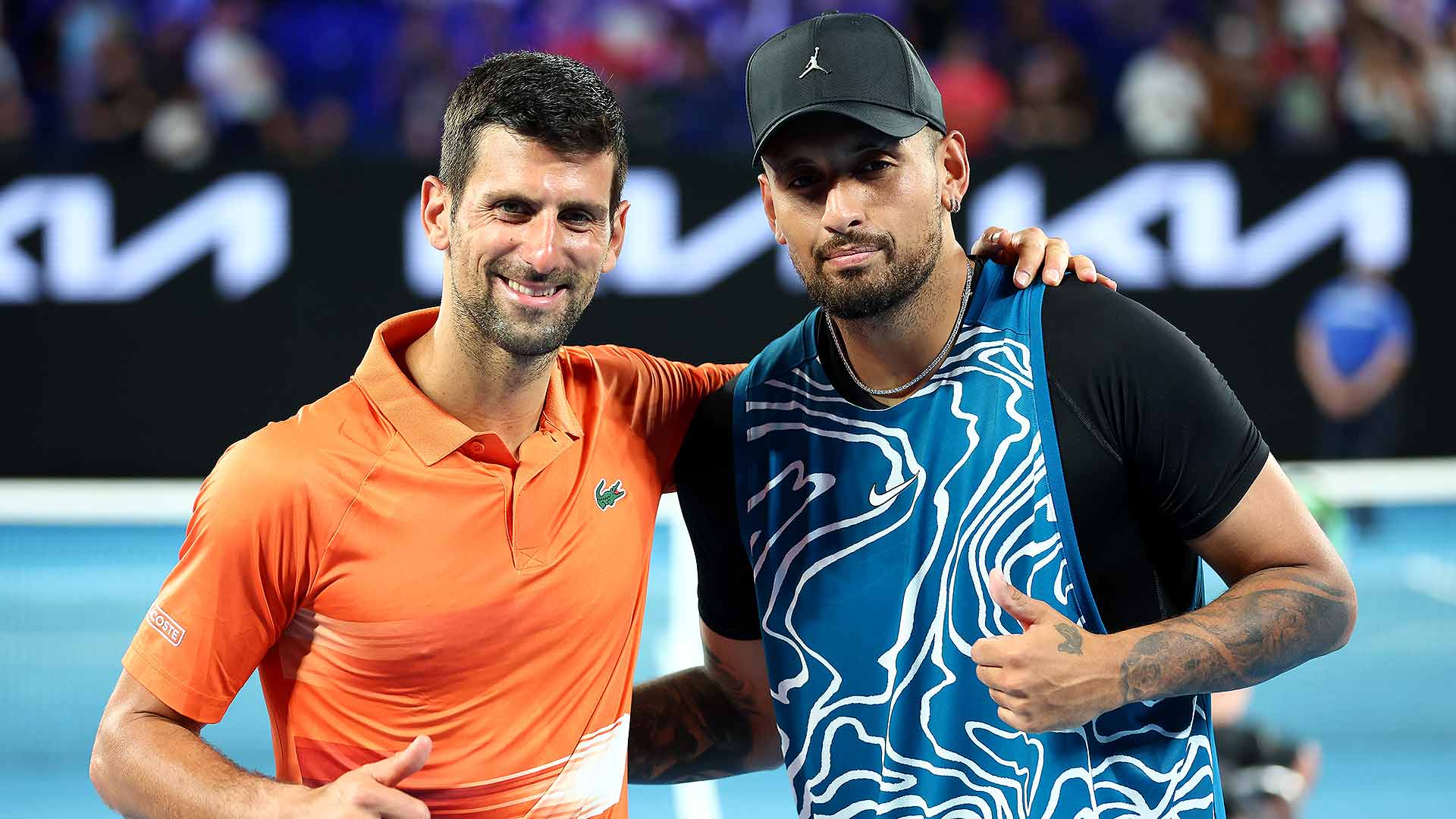 Novak Djokovic and Nick Kyrgios are set to team up Monday evening in Brisbane.