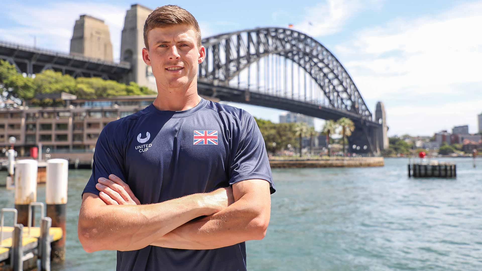 Billy Harris is the top men's singles player for Great Britain at the United Cup.