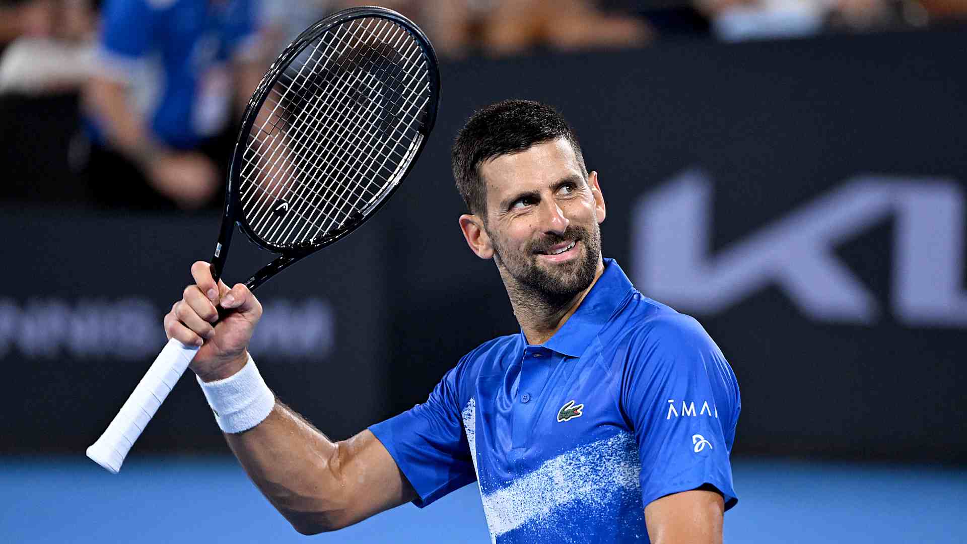 Novak Djokovic defeated Rinky Hijikata on Tuesday in Brisbane.