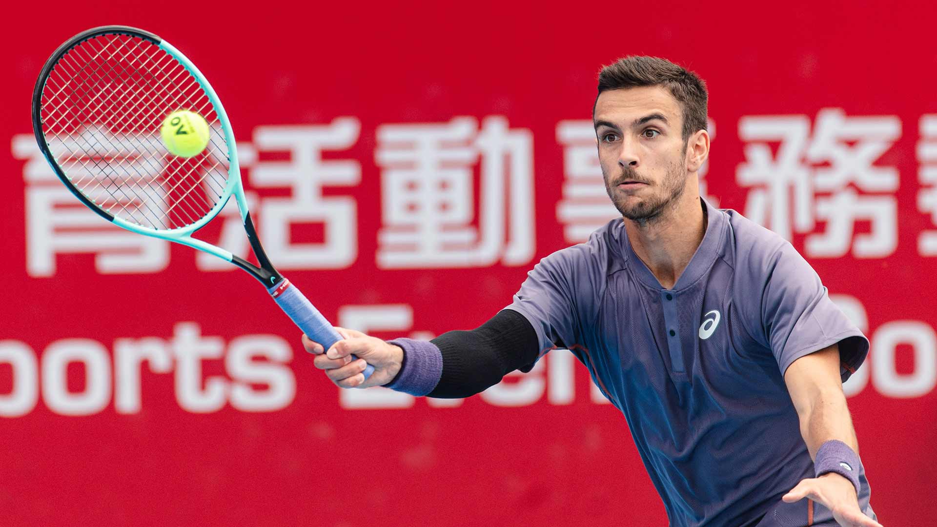 Lorenzo Musetti is competing in Hong Kong this week.