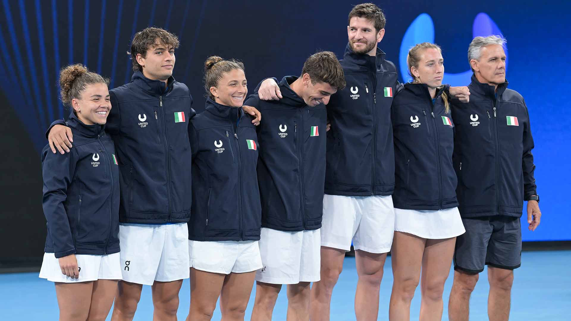 The Italians embraced the team nature of the United Cup.