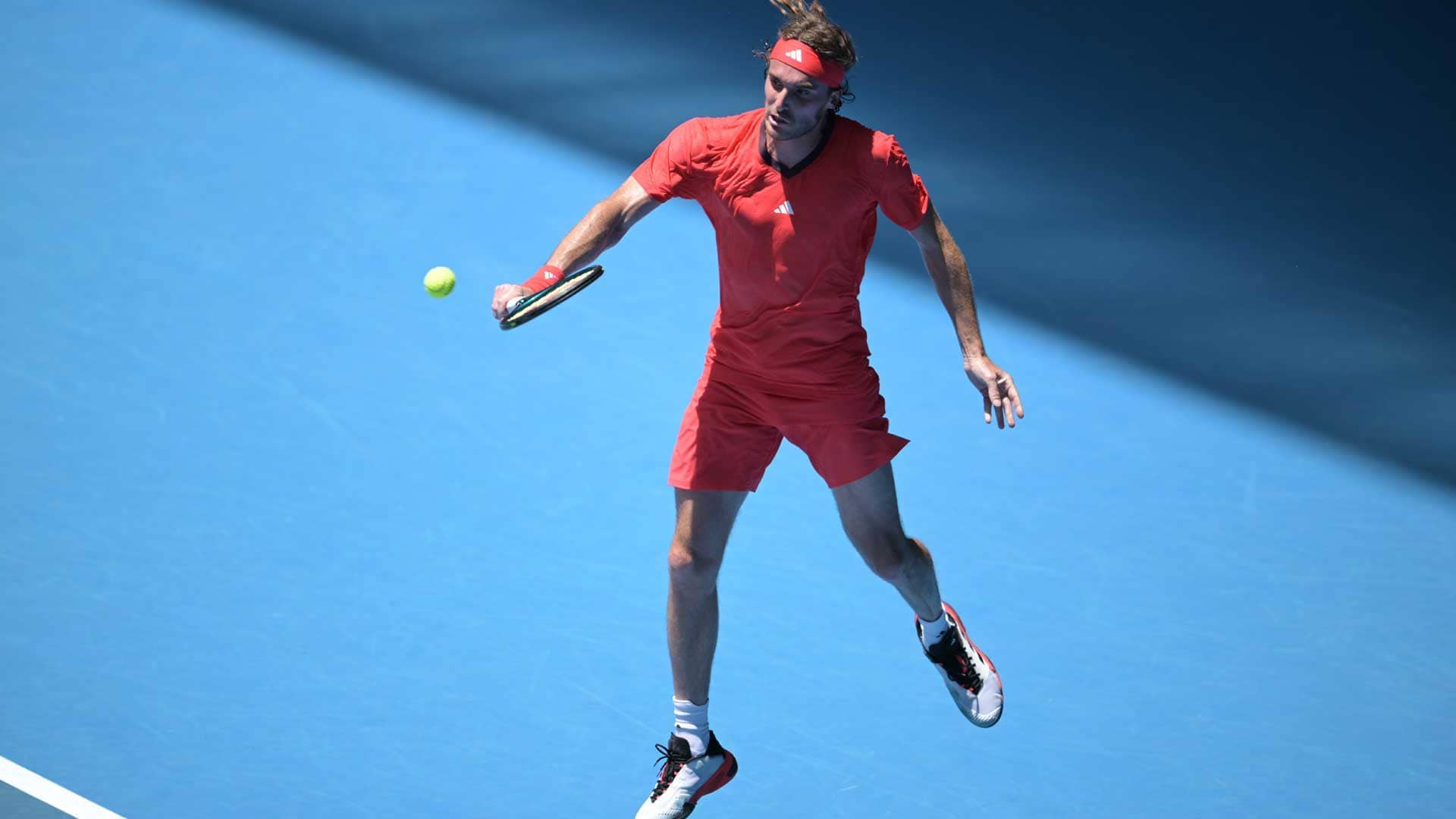 Stefanos Tsitsipas falls in four sets to Alex Michelsen on Monday at the Australian Open.