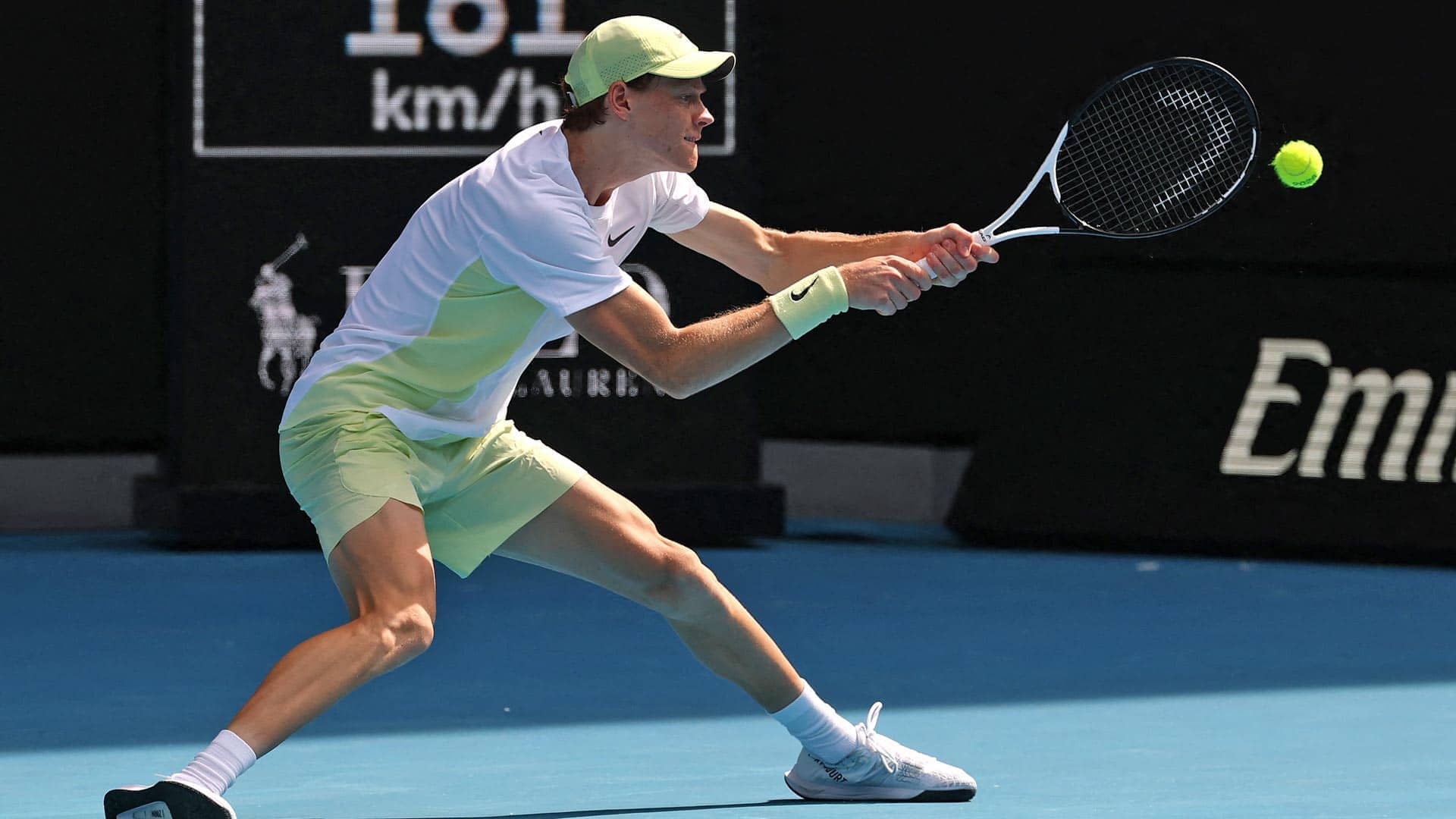 Jannik Sinner begins his title defence at the Australian Open.