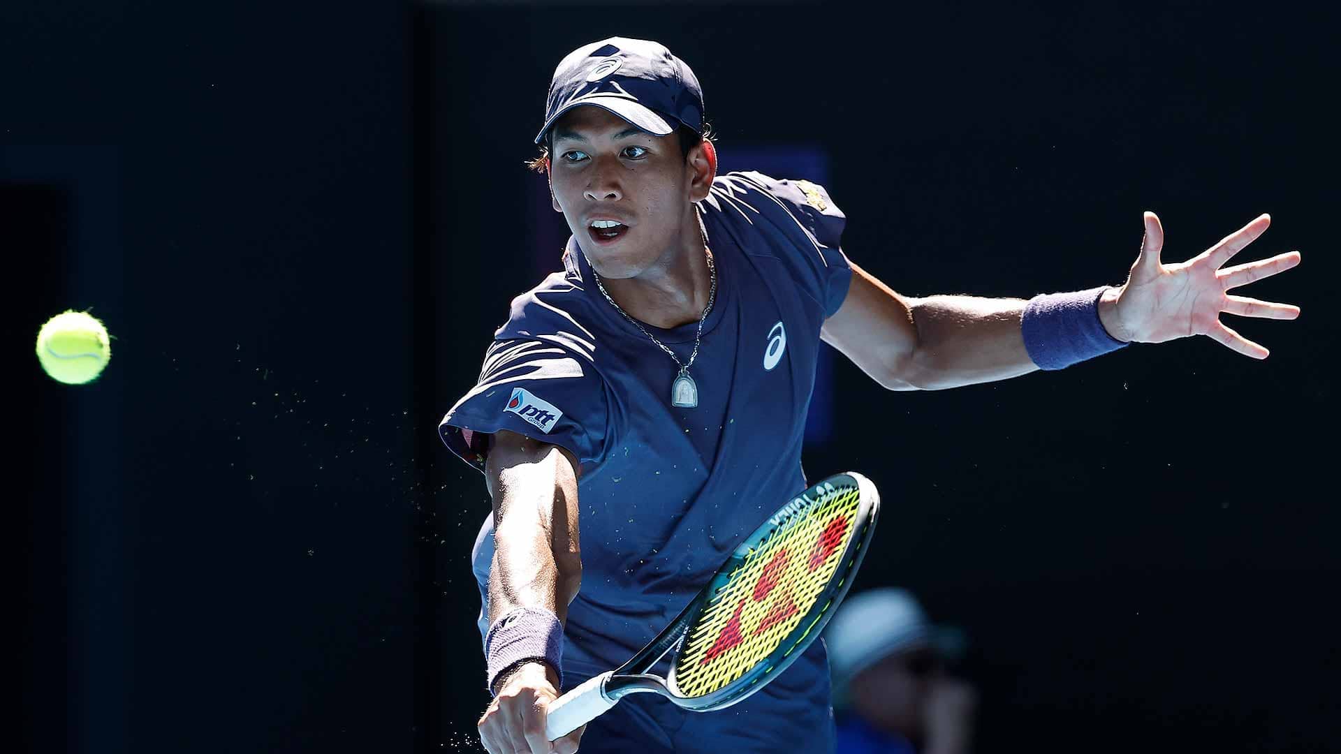 <a href='https://www.atptour.com/en/players/kasidit-samrej/s0hr/overview'>Kasidit Samrej</a> had just three tour-level match wins coming into the <a href='https://www.atptour.com/en/tournaments/australian-open/580/overview'>Australian Open</a>.