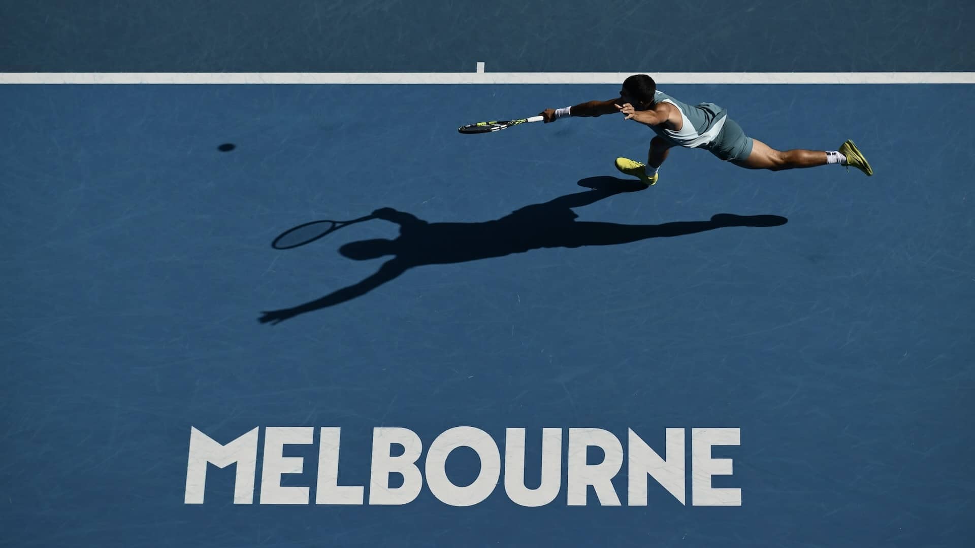 Carlos Alcaraz, durante los octavos de final del Abierto de Australia.