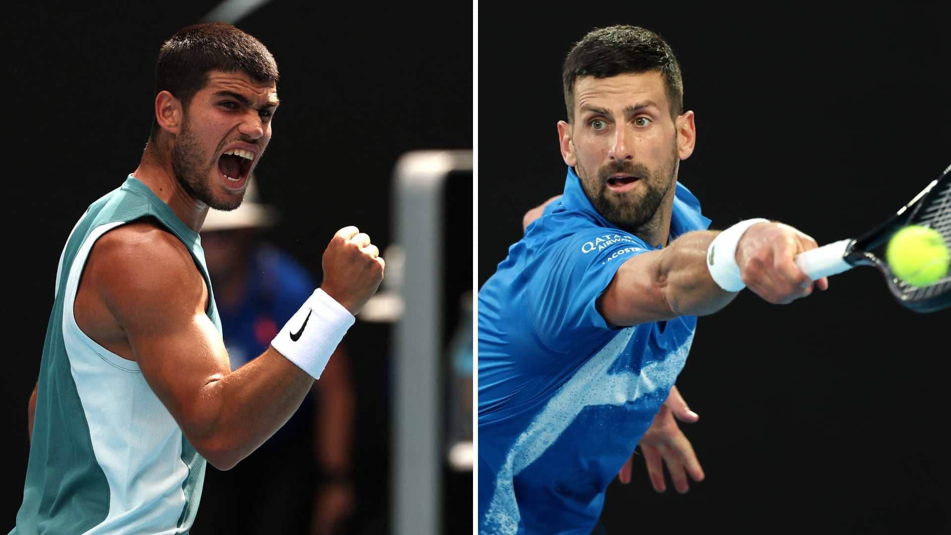 Novak Djokovic leads Carlos Alcaraz 4-3 in their Lexus ATP Head2Head rivalry.