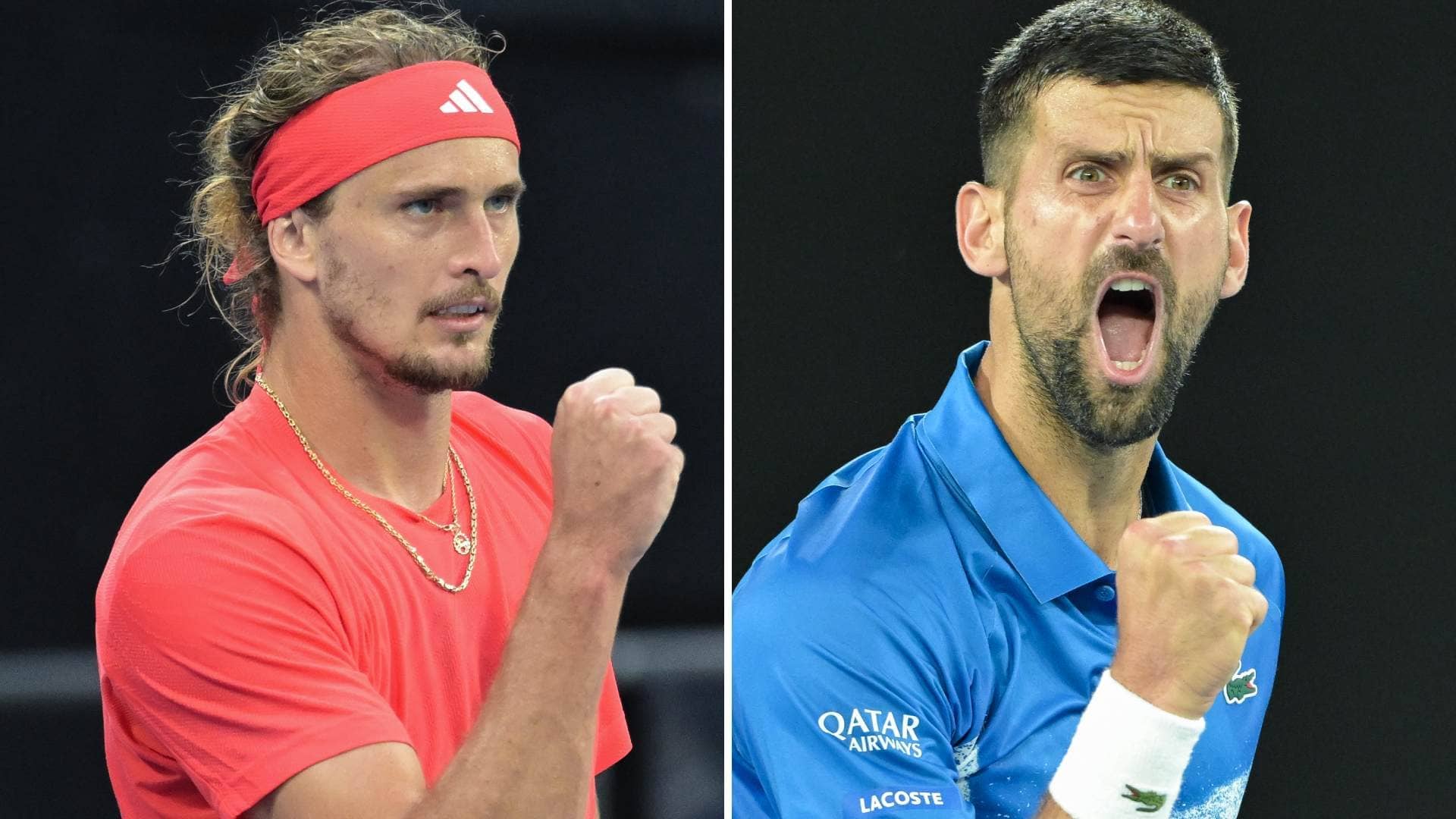 Alexander Zverev and Novak Djokovic will meet at a major for the fourth time.