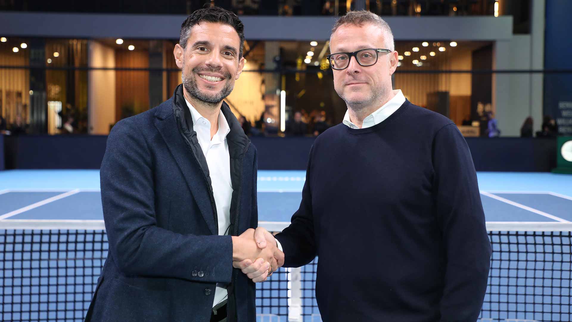 ATP Chief Business Officer Daniele Sanò and Safilo Group CMO OCB & Global Head of Communication Alberto Macciani.