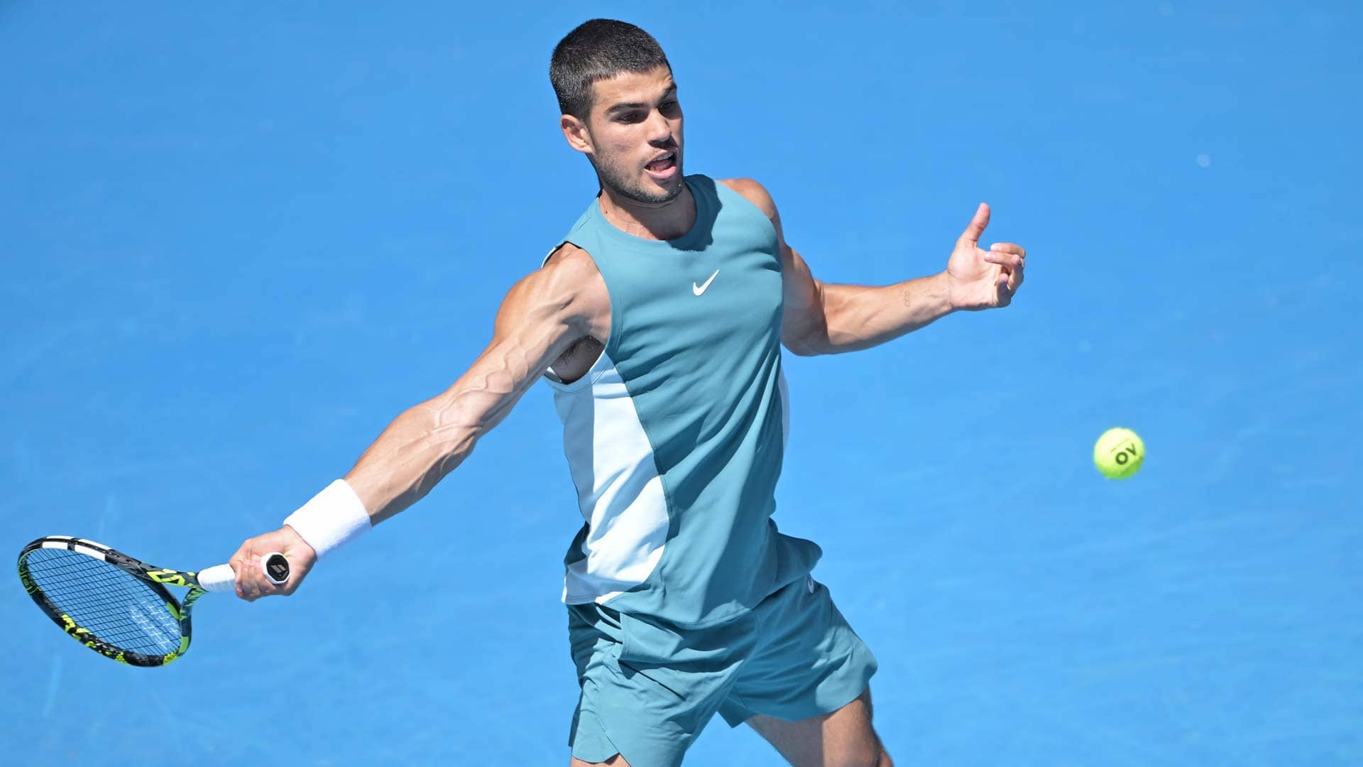 Carlos Alcaraz began his 2025 season with a quarter-final run at the Australian Open.