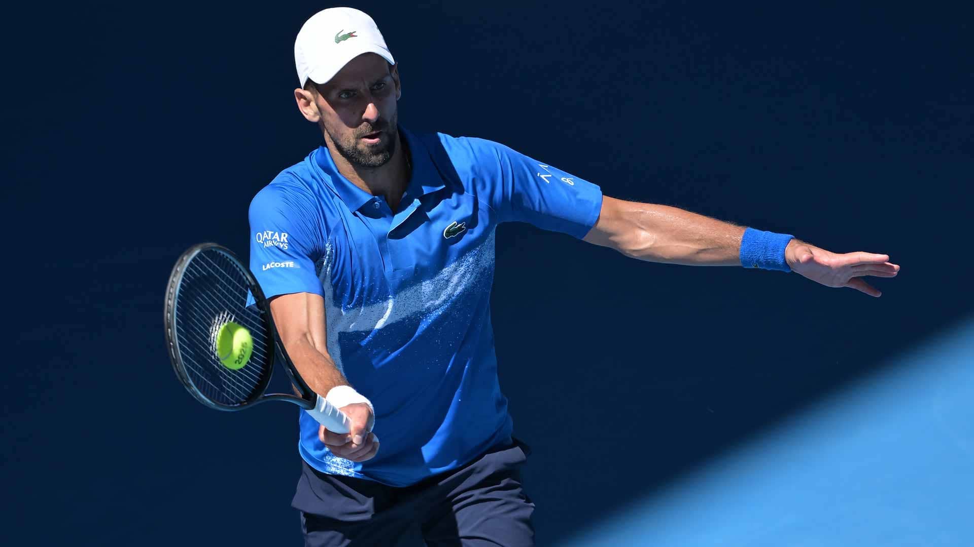Novak Djokovic reached the Australian Open semi-finals.