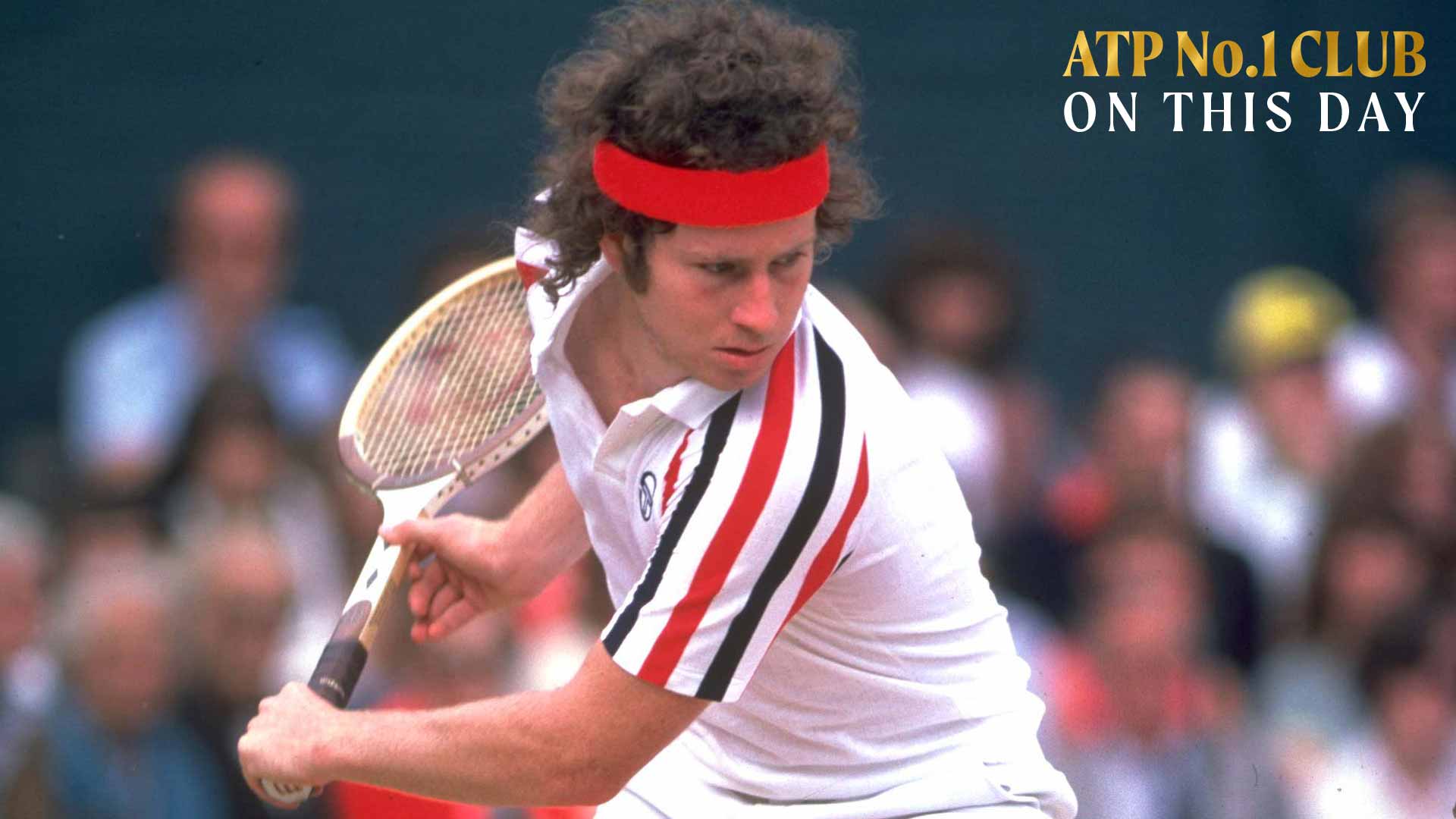 John McEnroe en 1980, año en que ascendió por primera vez al No. 1 del PIF ATP Rankings.