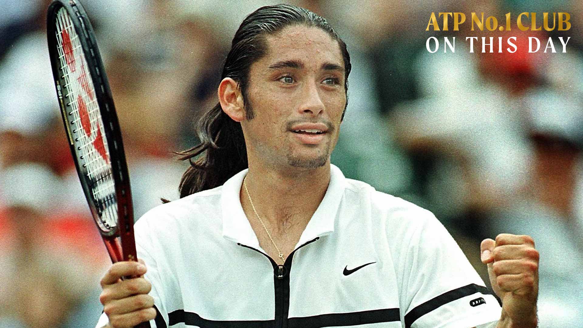 Marcelo Río en el ATP Masters 1000 de Miami 1998, donde aseguró su ascenso al No. 1 del PIF ATP Rankings.