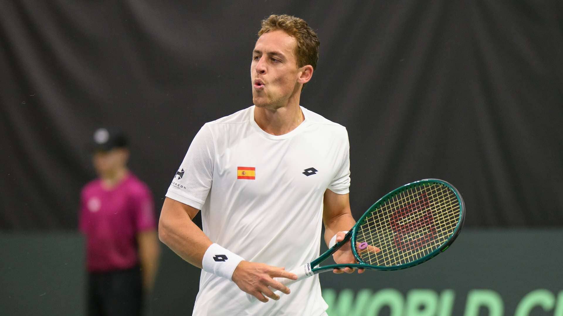 Roberto Carballés Baena suma el segundo punto de la eliminatoria para España ante Suiza en Biel.