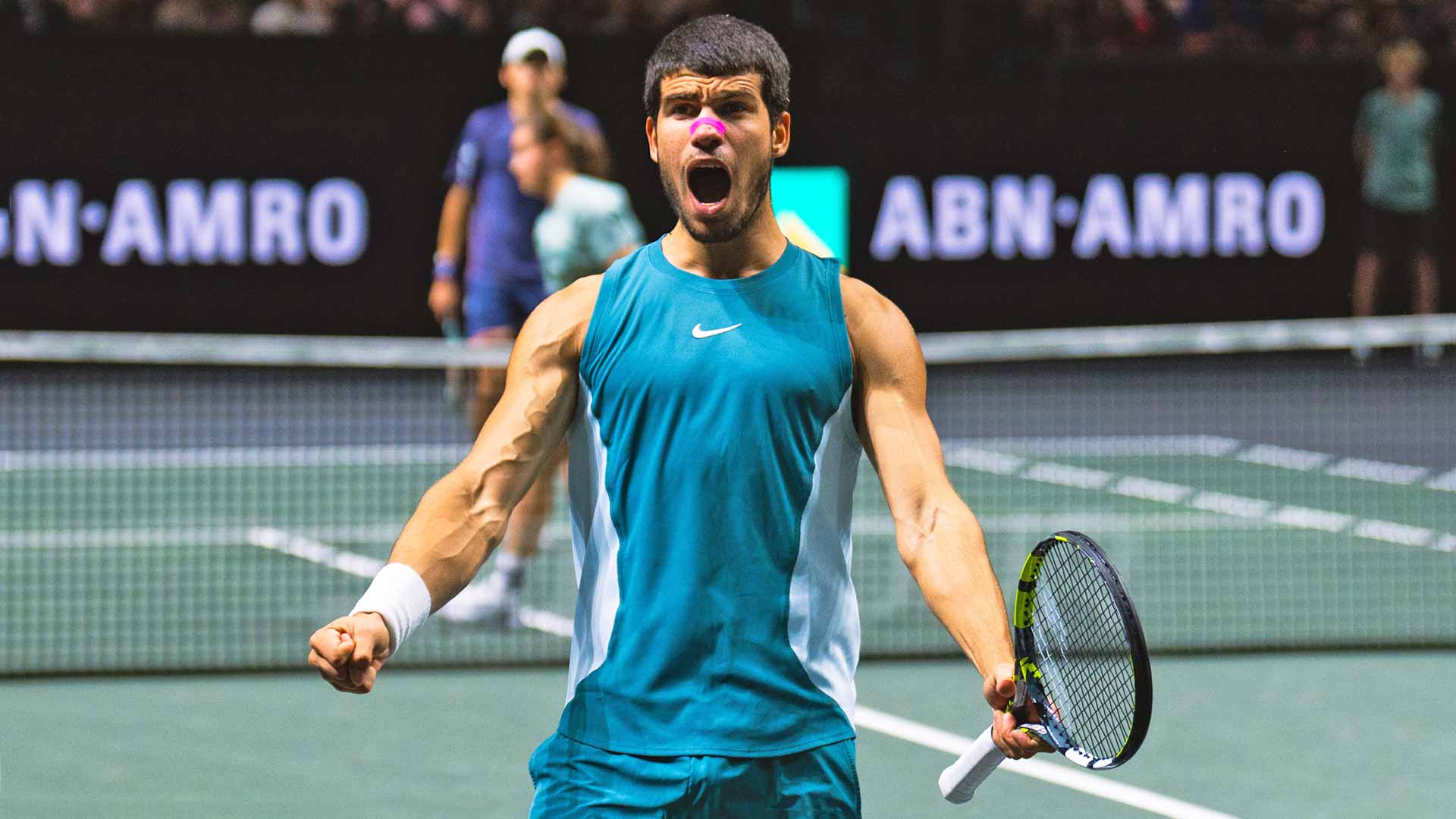 Carlos Alcaraz, tras ganar a Álex de Miñaur en la final de Róterdam.