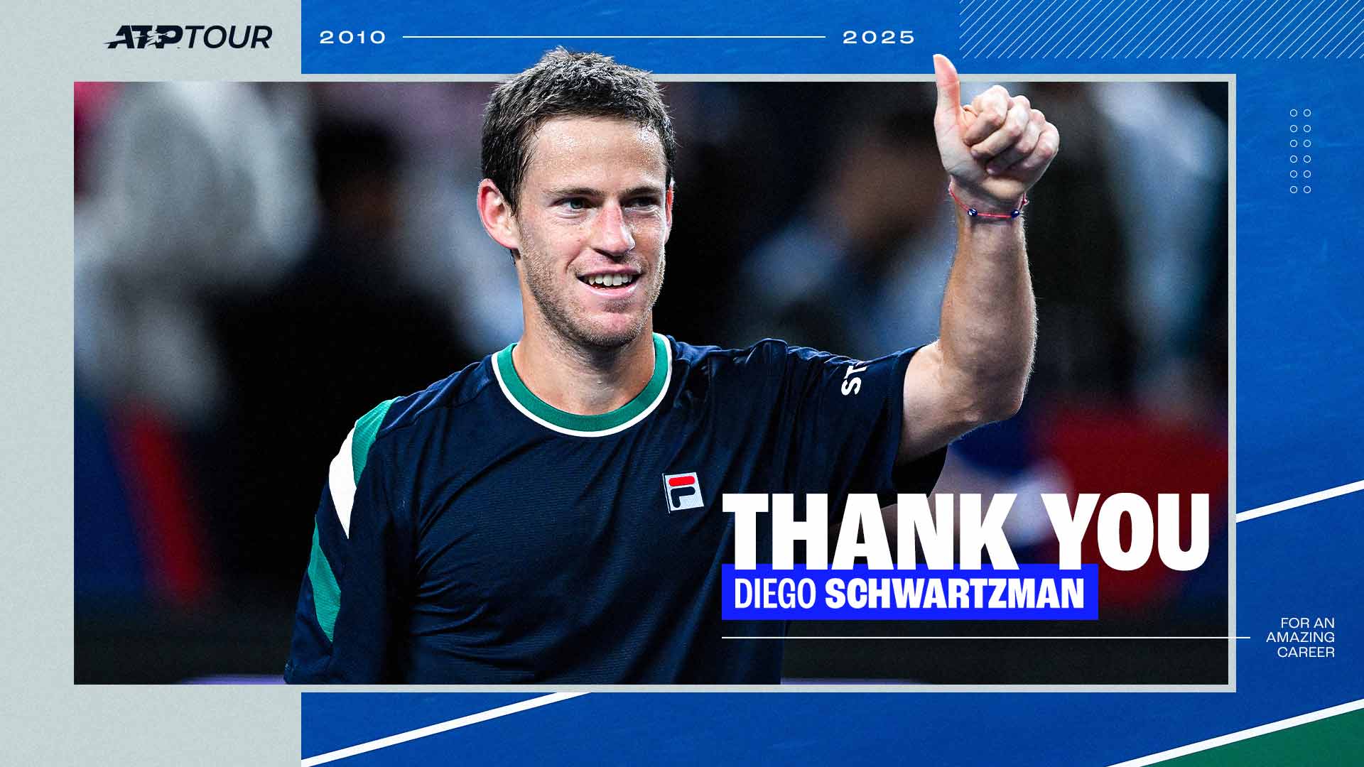 Diego Schwartzman climbed as high as No. 8 in the PIF ATP Rankings.