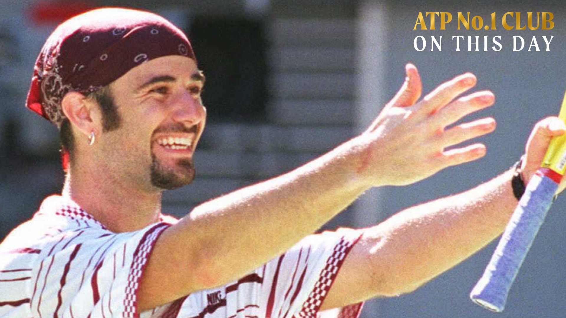 El triunfo de Andre Agassi en el Abierto de Australia 1995 fue clave en su ascenso al No. 1 del PIF ATP Rankings.