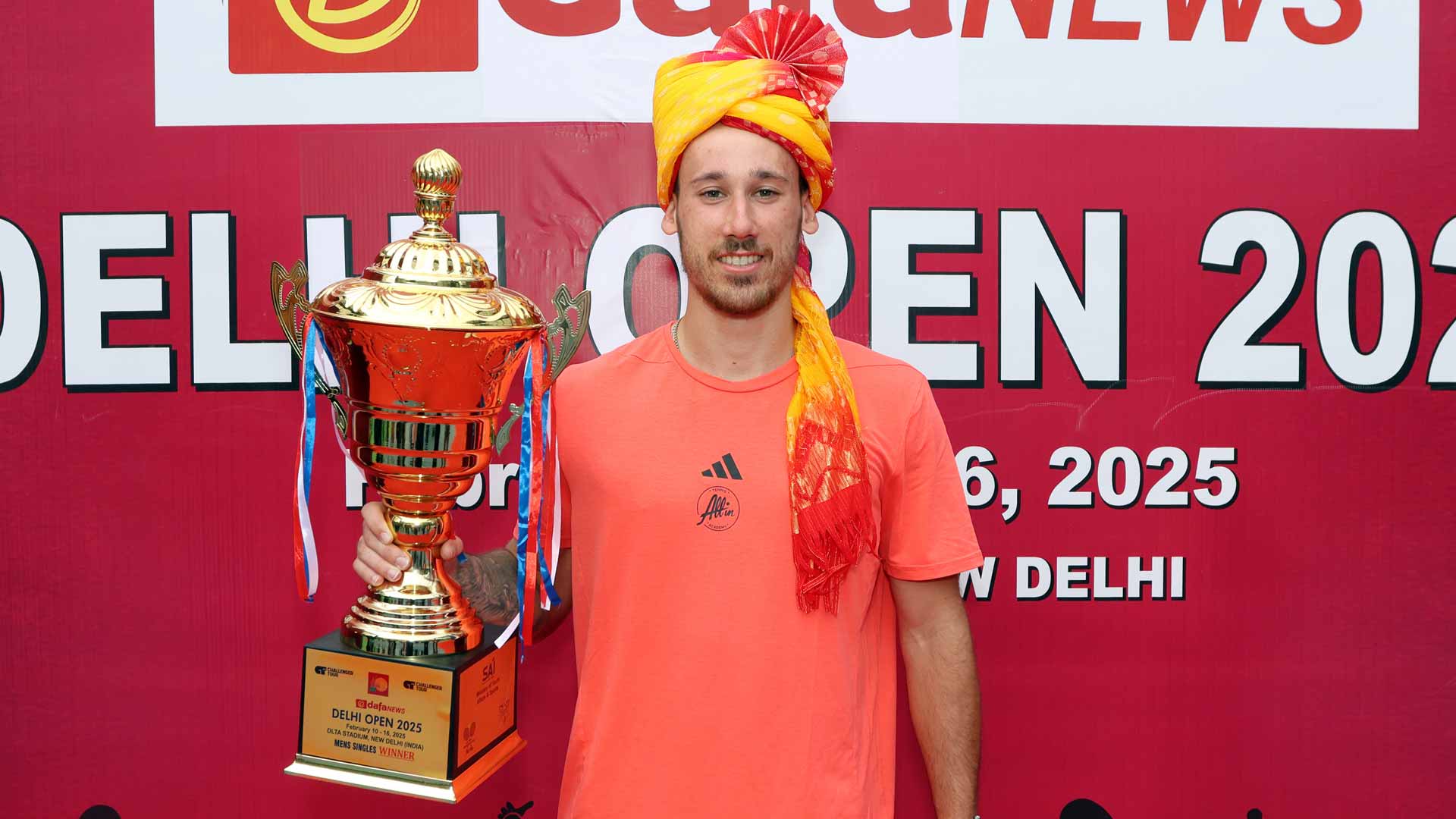 <a href='https://www.atptour.com/en/players/kyrian-jacquet/j0az/overview'>Kyrian Jacquet</a> wins the New Delhi Challenger.
