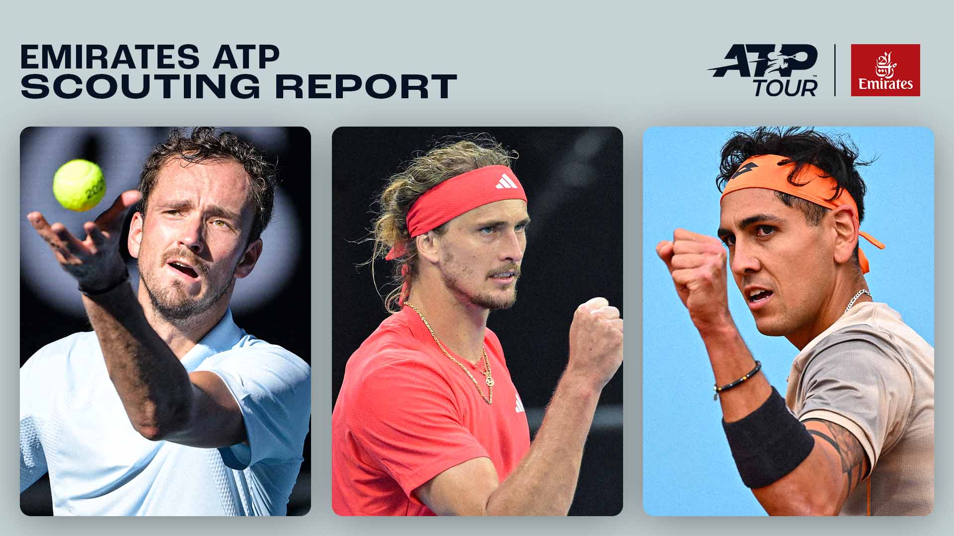 Daniil Medvedev, Alexander Zverev and Alejandro Tabilo are in action this week.