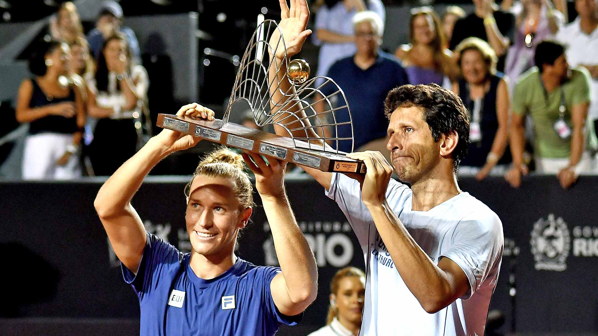 Rafael Matos y Marcelo Melo levantan el título de dobles en Río de Janeiro.