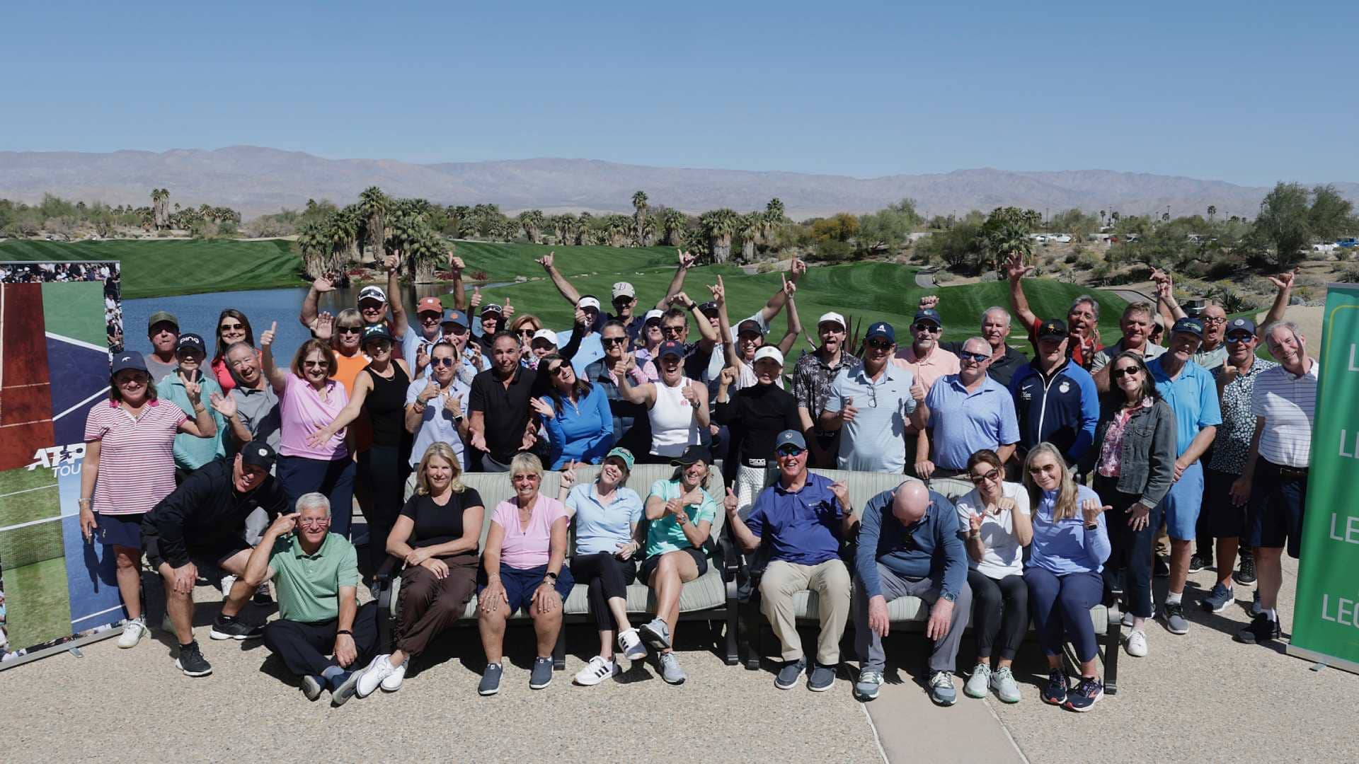 Over 50 former ATP and WTA players united for a golf event in Indian Wells.