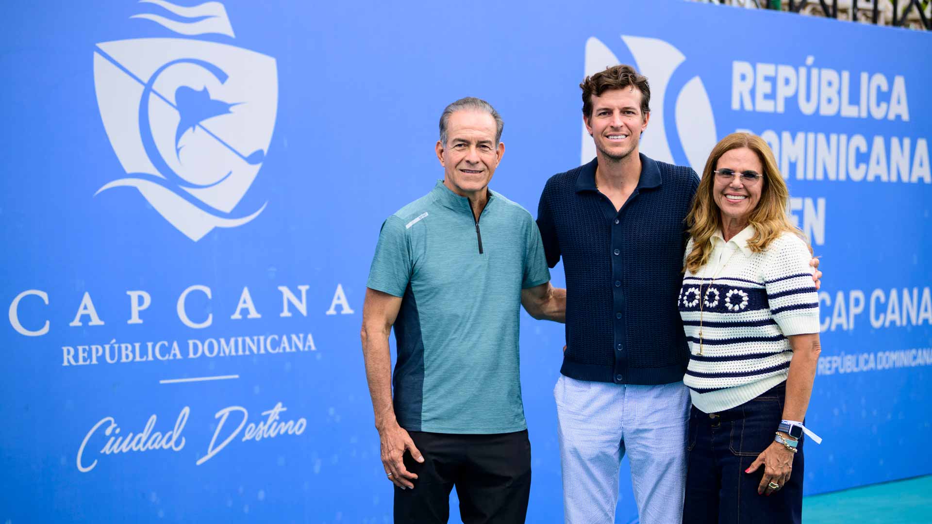 From left to right: Tournament directors James Garcia, Jose ‘Bebo’ Hernandez-Fernandez and Laura Fernandez.