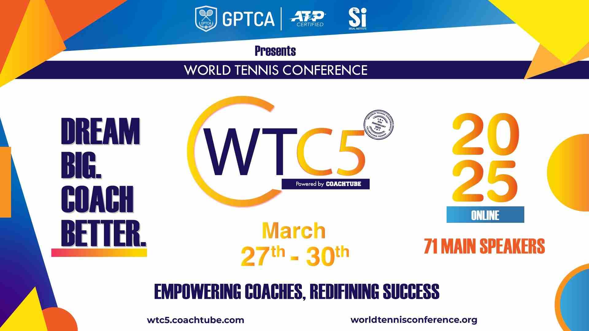 World Tennis Conference 5 featured speakers from 28 different countries.