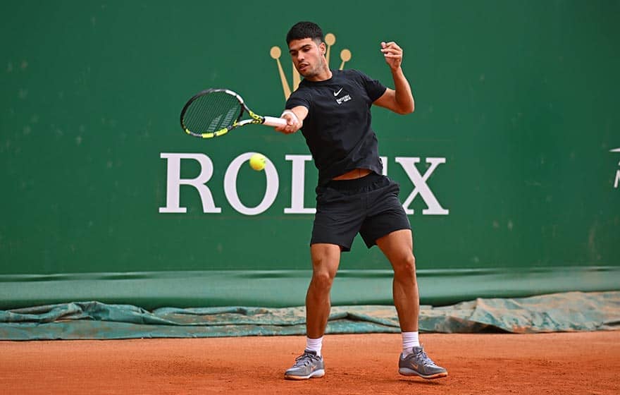Carlos Alcaraz is making his second appearance in Monte-Carlo.