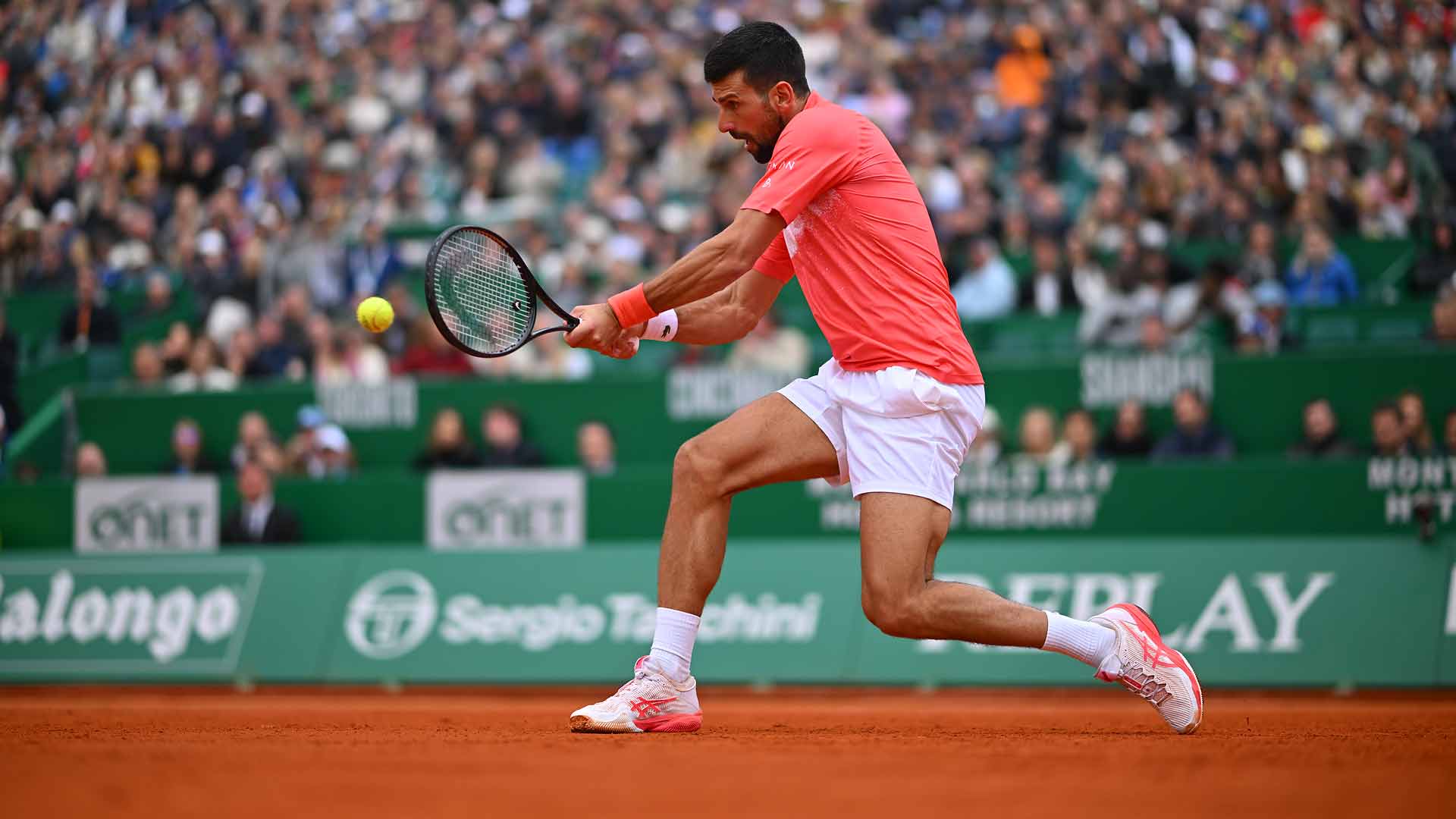 Novak Djokovic falls to Alejandro Tabilo in straight sets on Wednesday in Monte-Carlo.