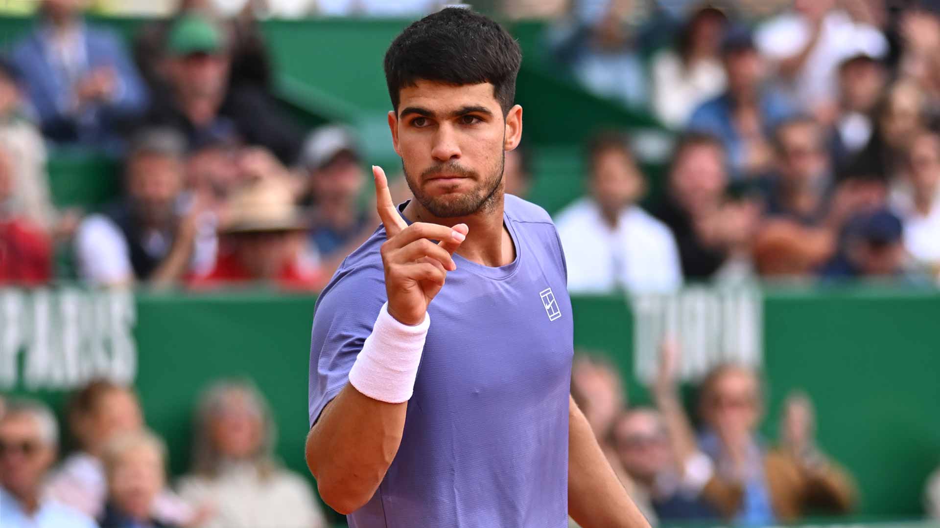 Carlos Alcaraz defeats Arthur Fils on Friday in the Monte-Carlo quarter-finals.