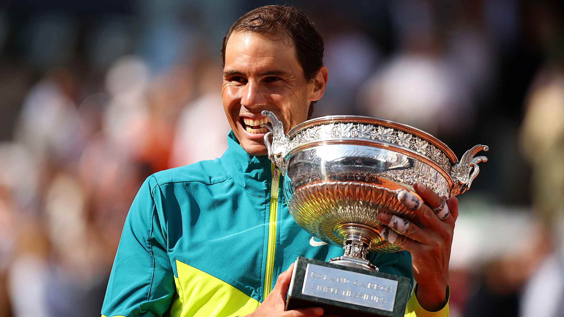 Rafael Nadal is a 14-time Roland Garros Champion.