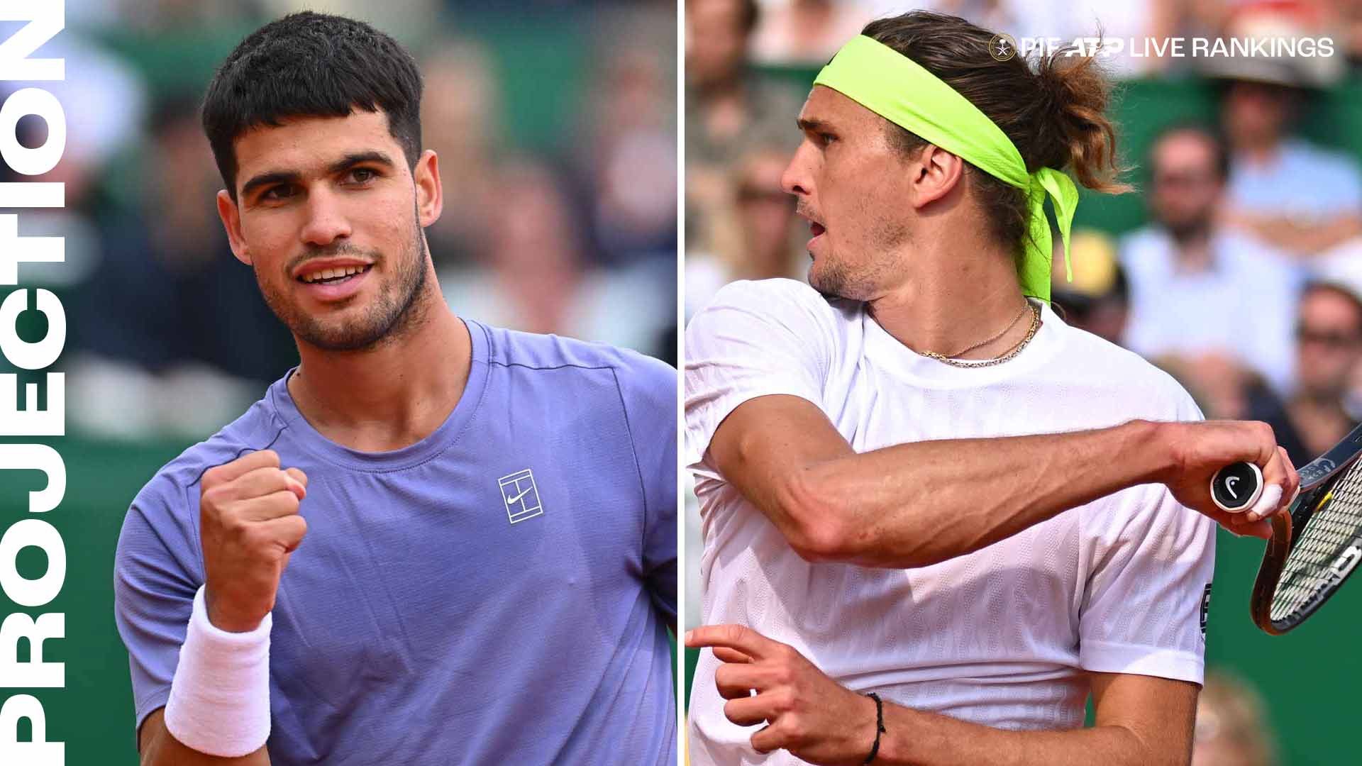 Carlos Alcaraz and Alexander Zverev both can finish the week as World No. 2.