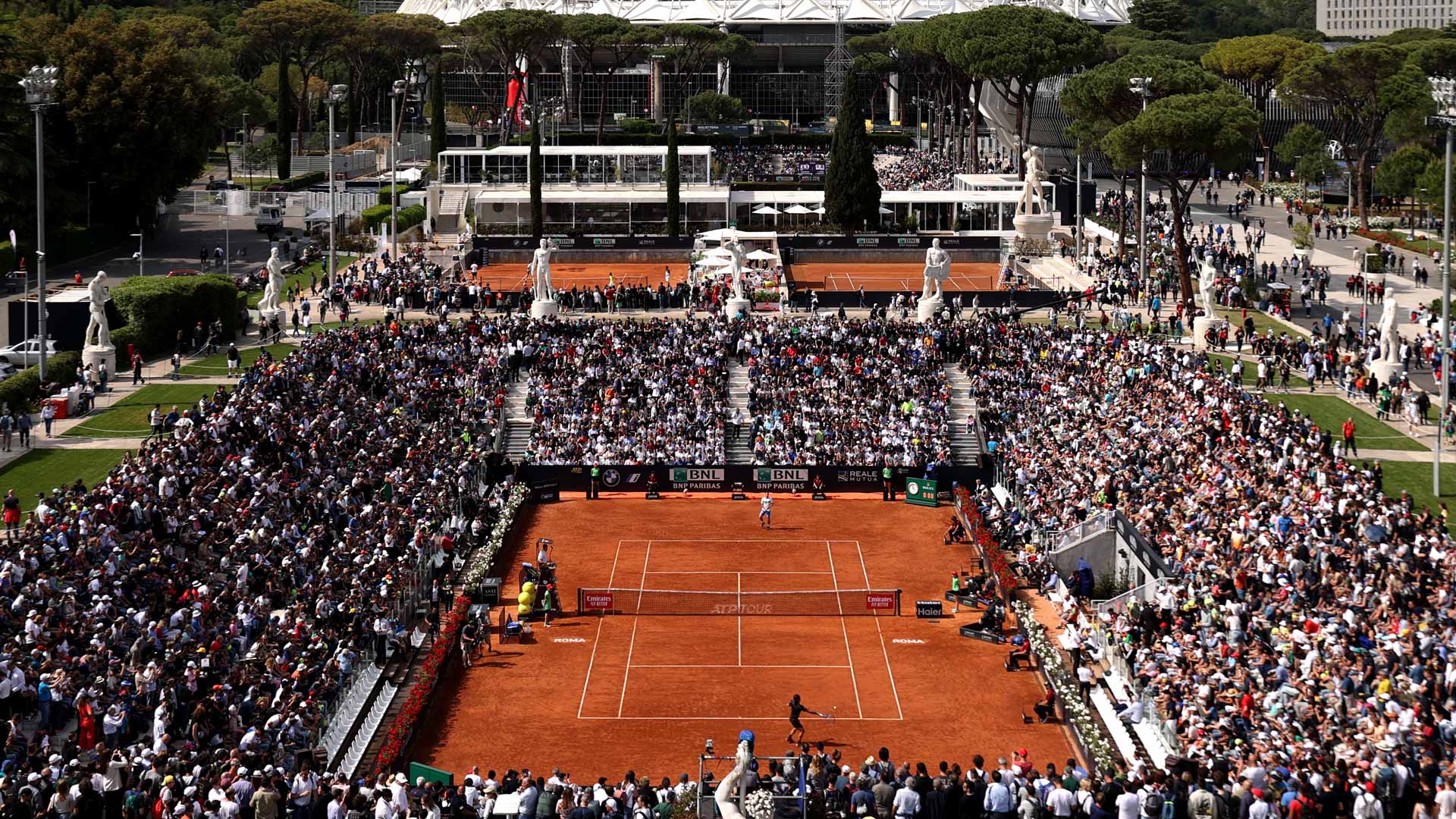 What is the Rome tennis schedule?