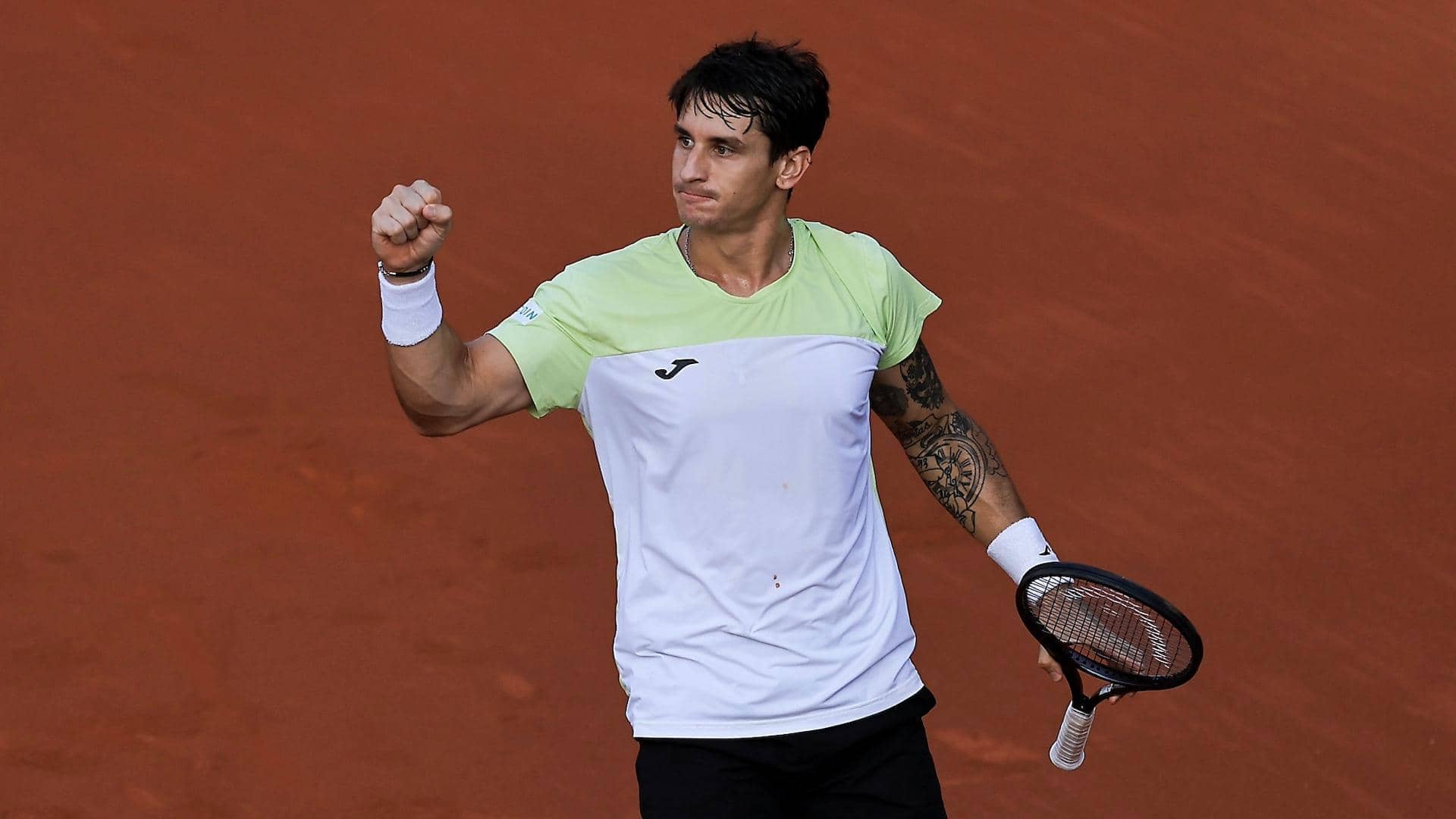 Camilo Ugo Carabelli sumó en Roma su primera victoria en un ATP Masters 1000 de arcilla.