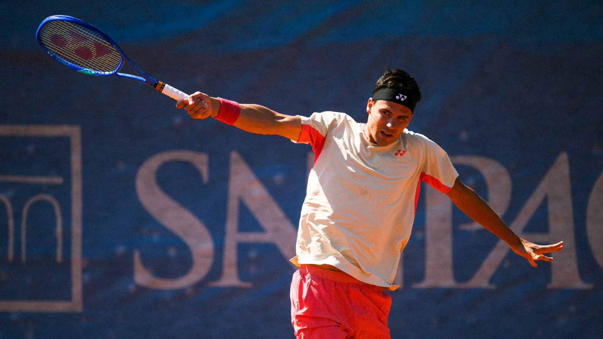 <a href='https://www.atptour.com/en/players/daniel-altmaier/ae14/overview'>Daniel Altmaier</a> at the Turin Challenger.
